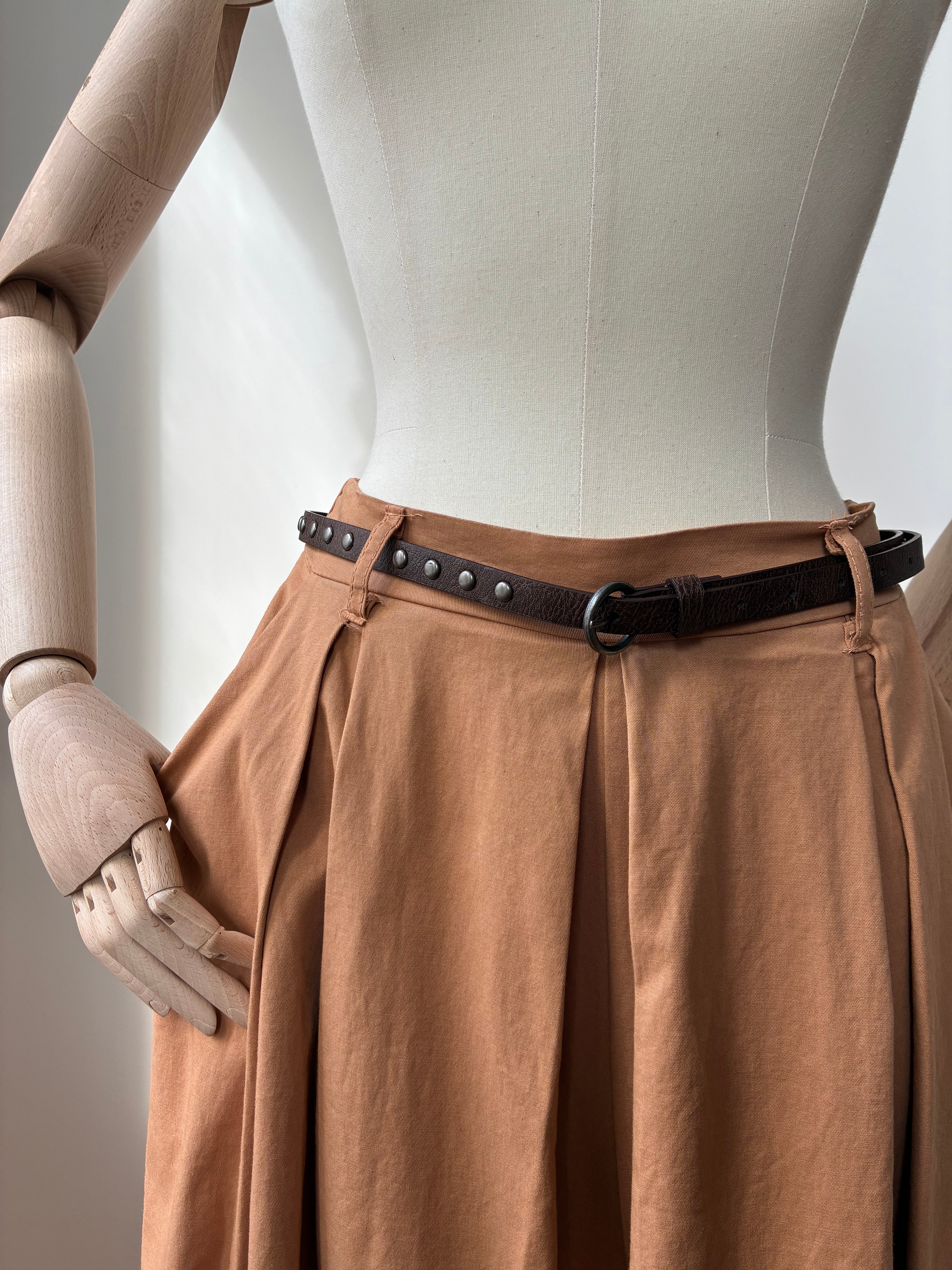 Weite Palozzo-Hose - terracotta