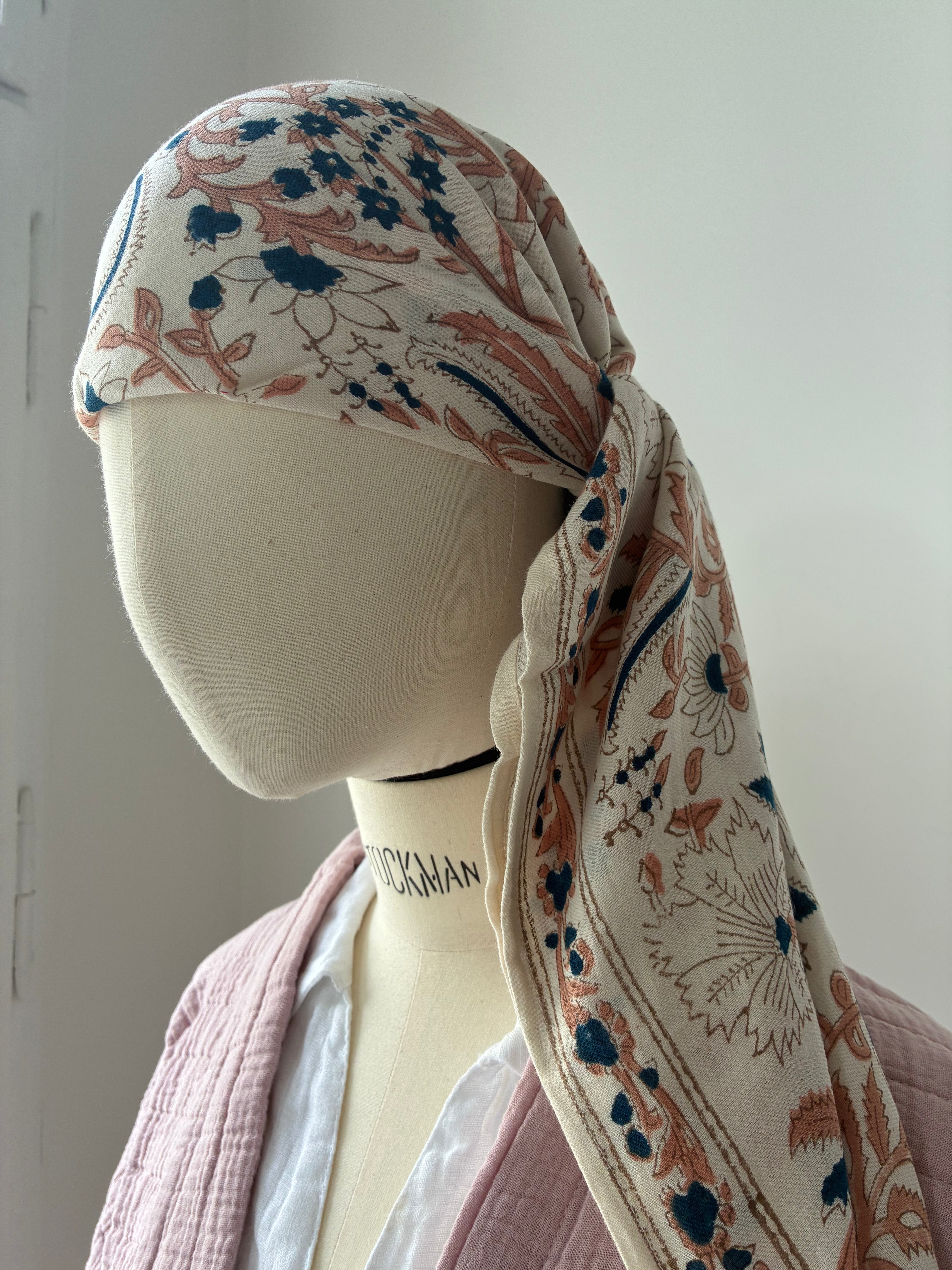 Schal Delhi Creme - 100 x 100 cm