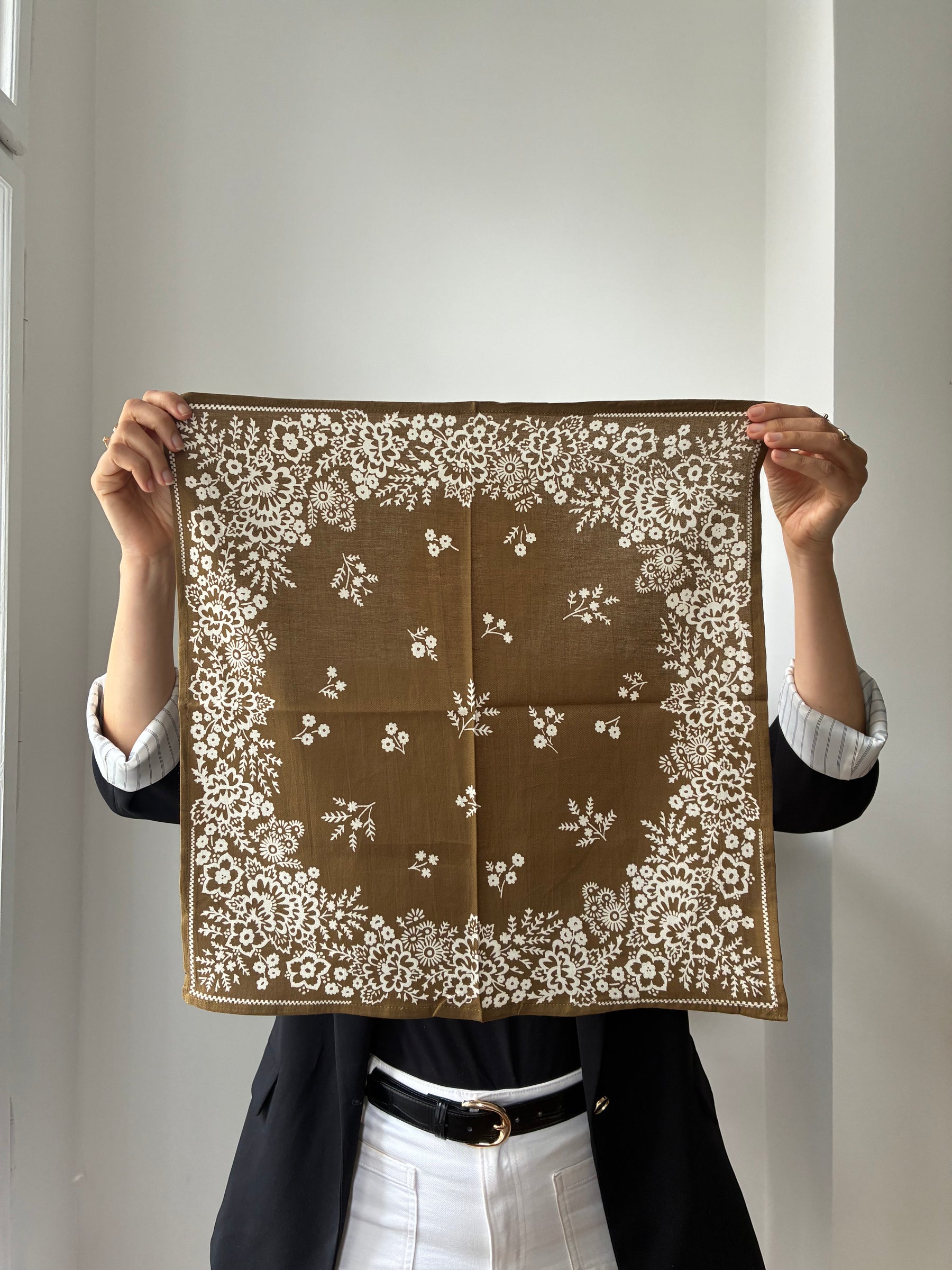Tuch Mysore Khaki - 50 x 50 cm