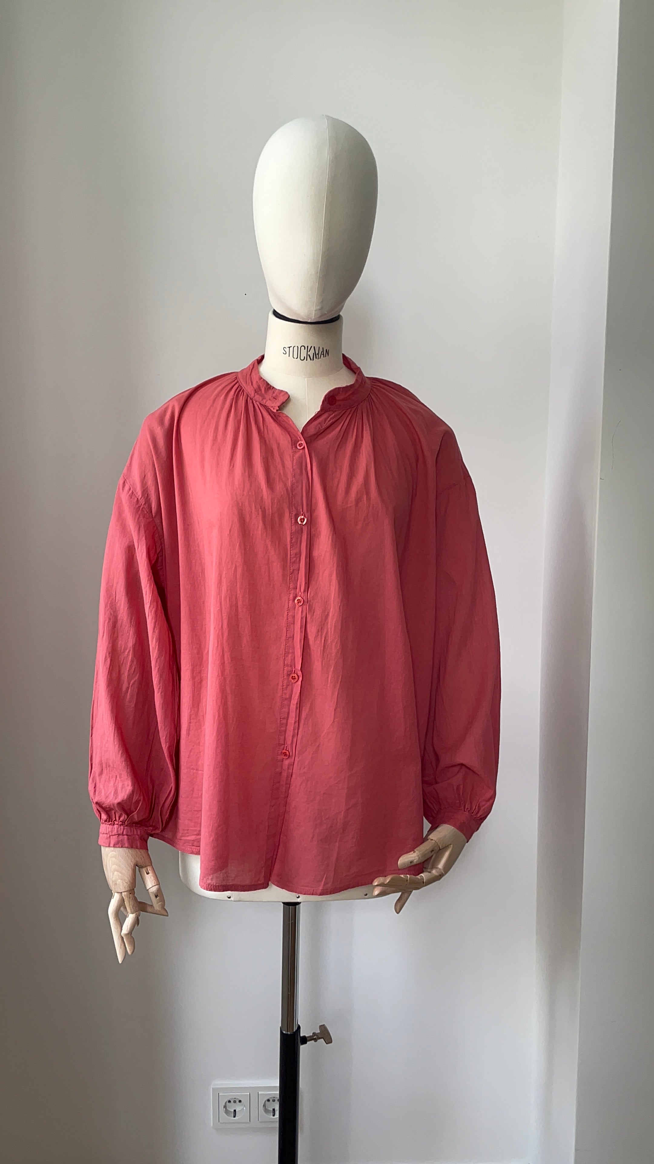 Sommerbluse - Rosenholz
