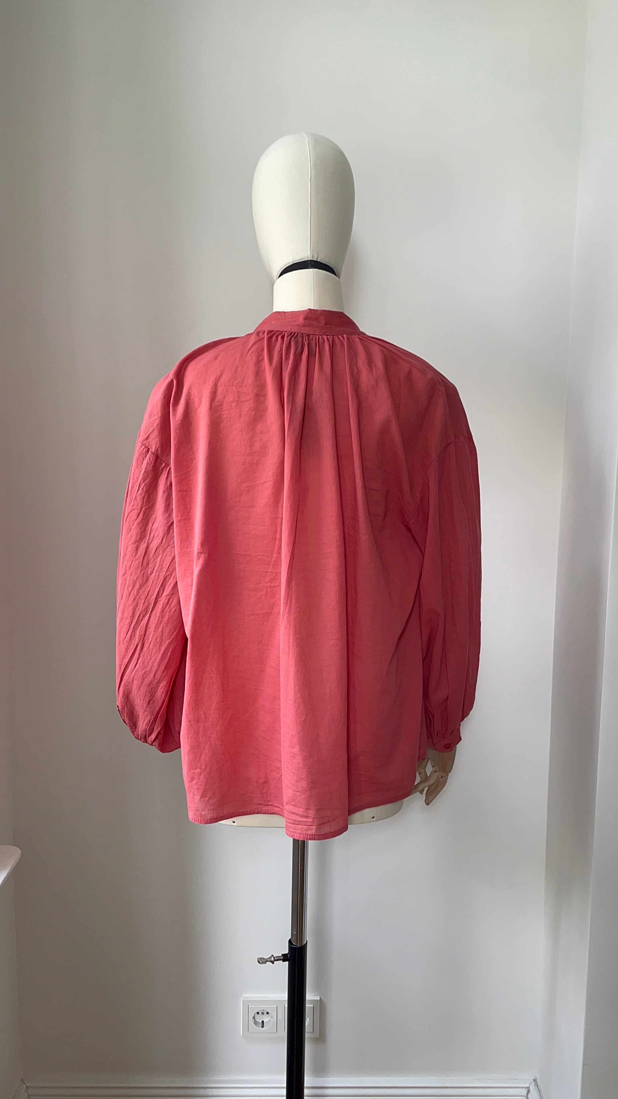 Sommerbluse - Rosenholz