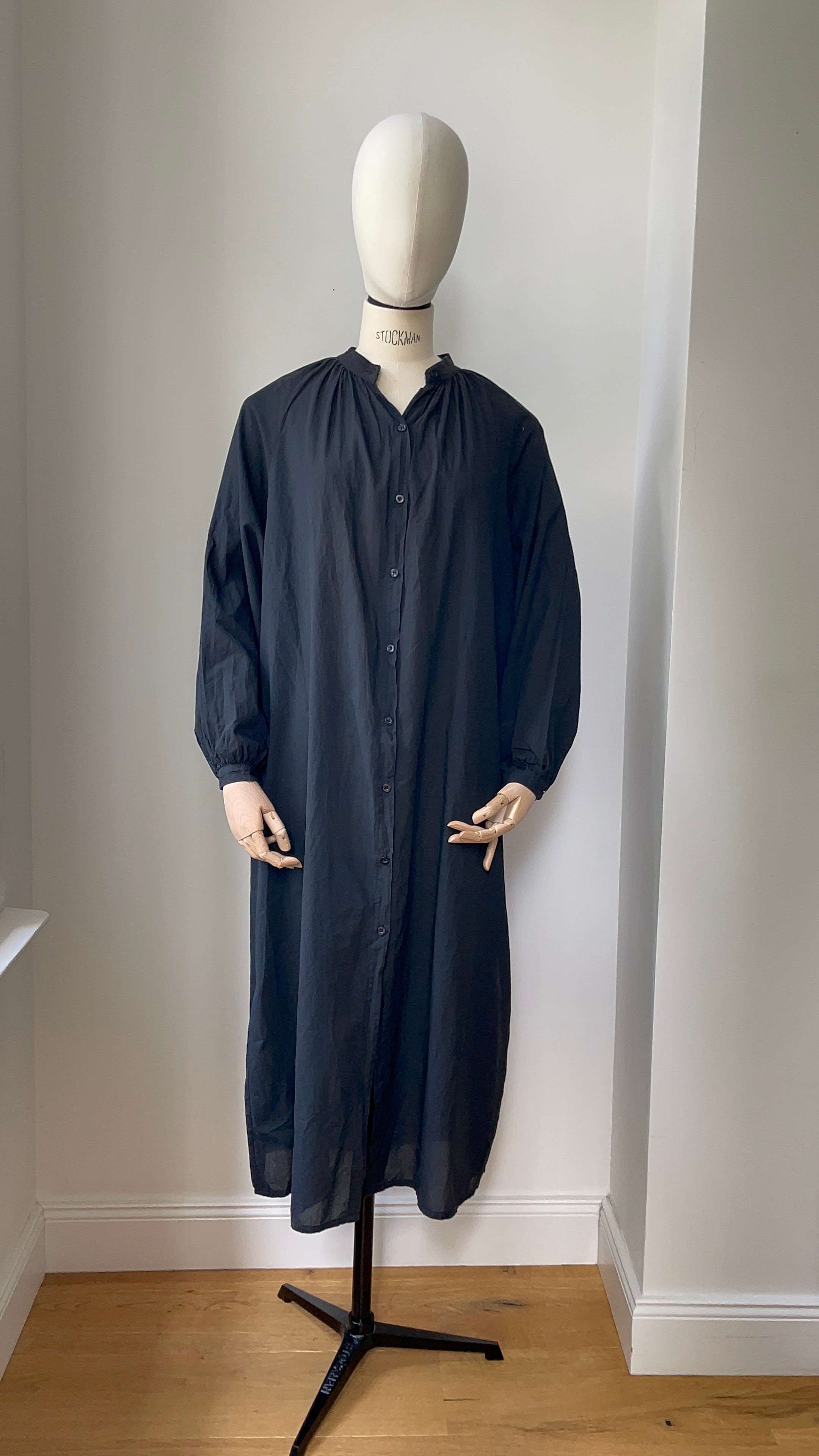 Sommerliches Blusenkleid - Schwarz