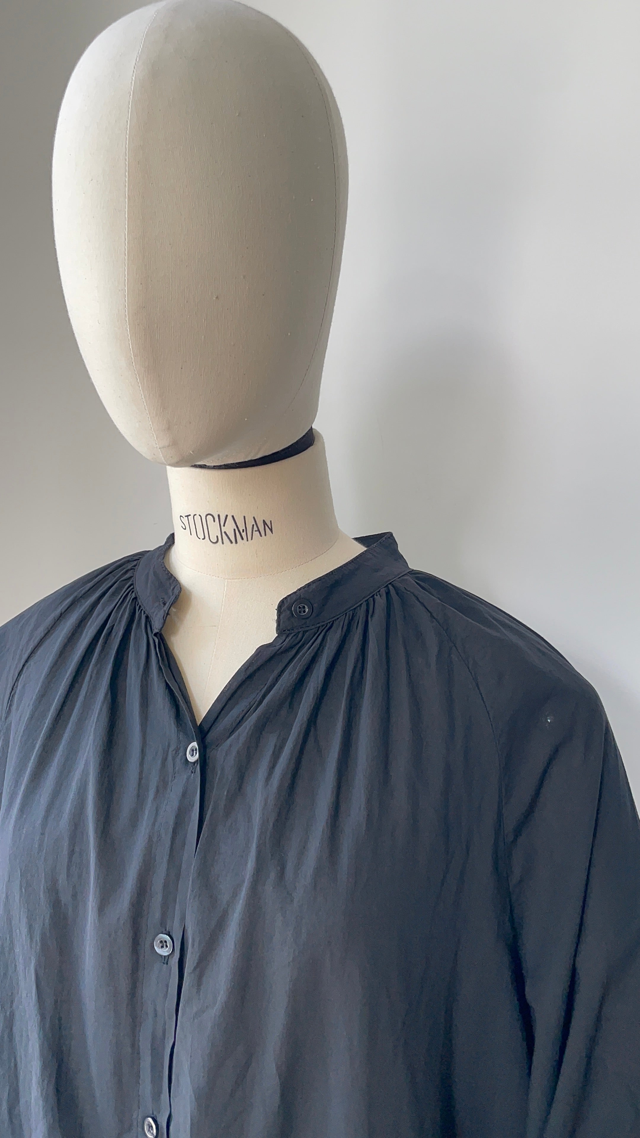 Sommerliches Blusenkleid - Schwarz