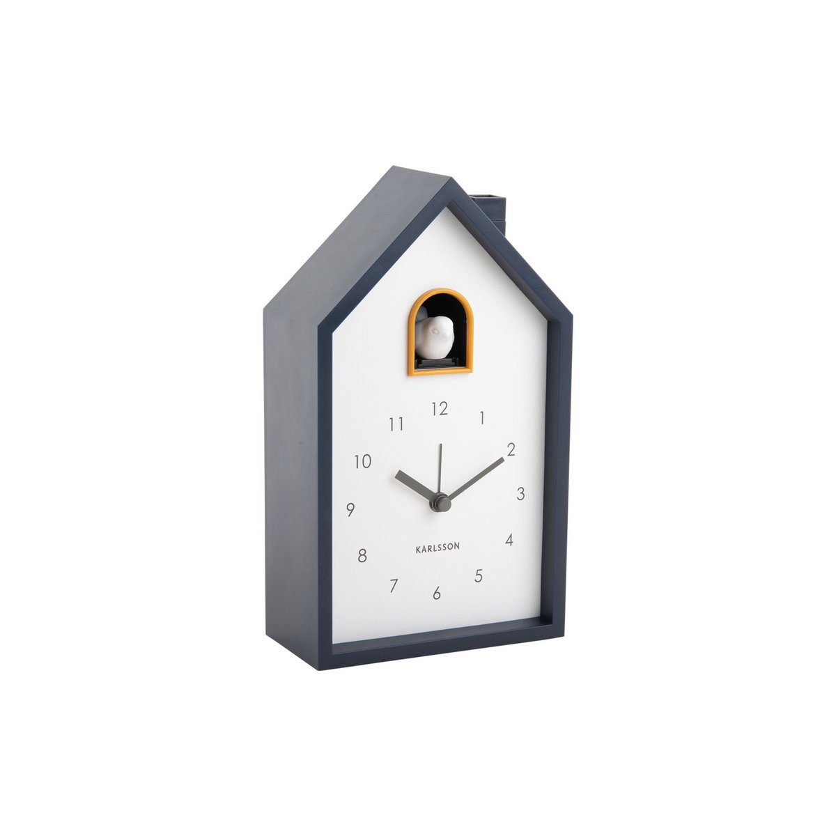 Kuckucksuhr modern von Karlsson Blau Schrägansicht