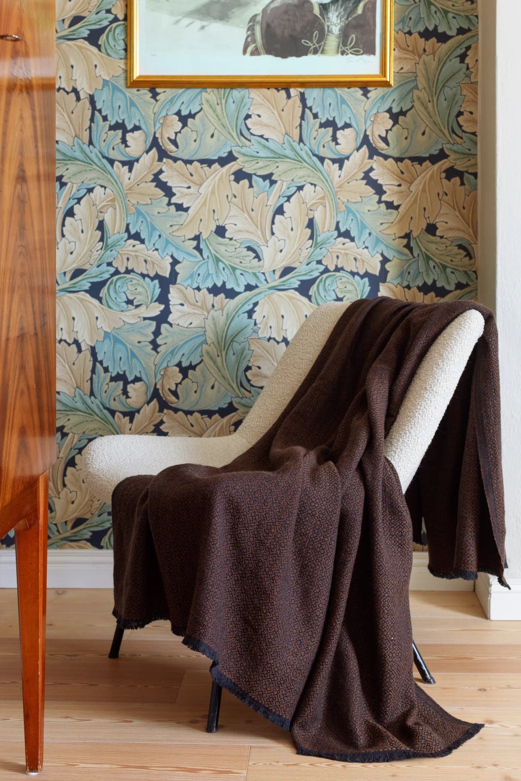 Wolldecke Lepo - schwarz/braun