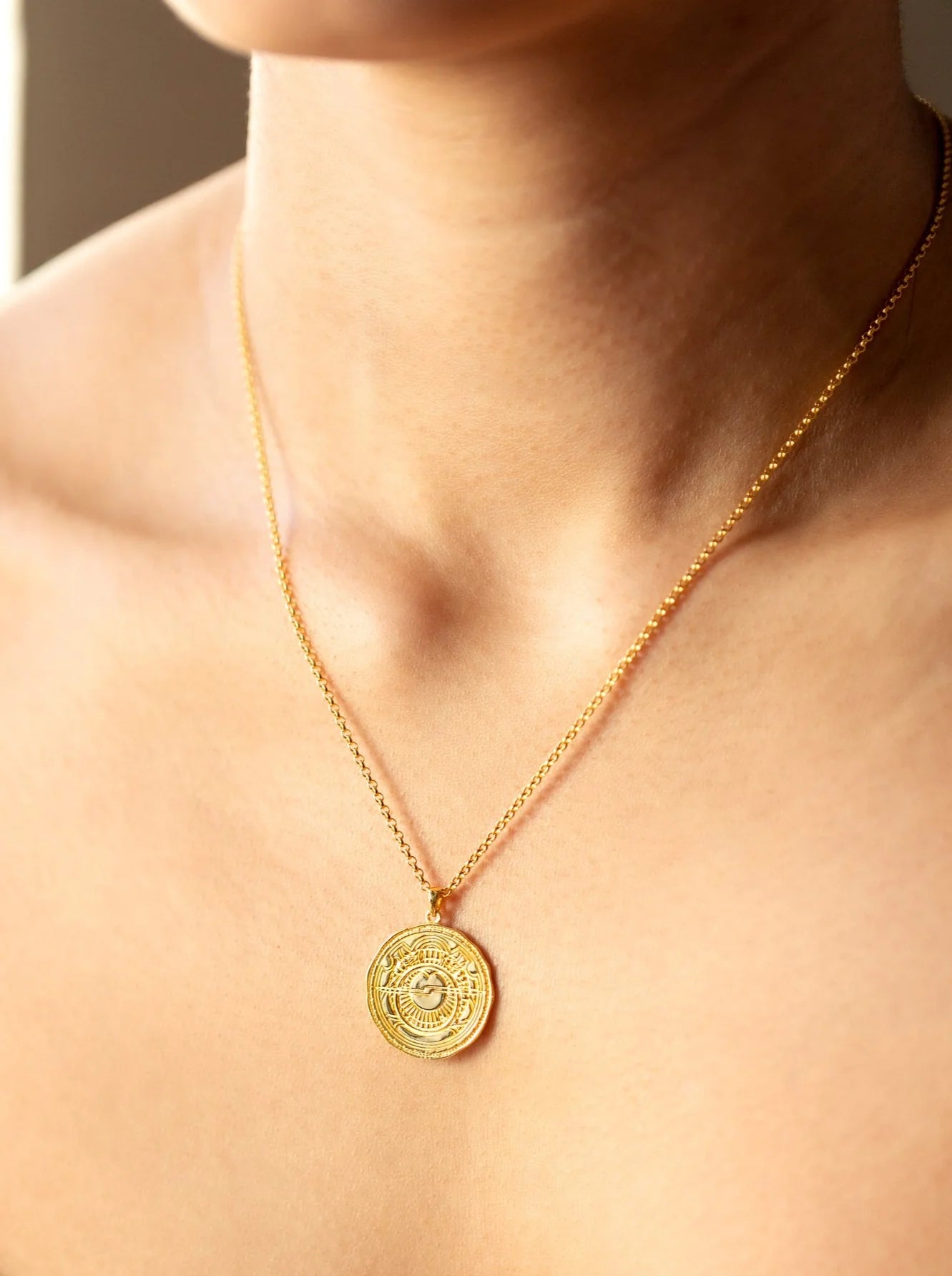 Halskette Lucky Coin Navigate - gold