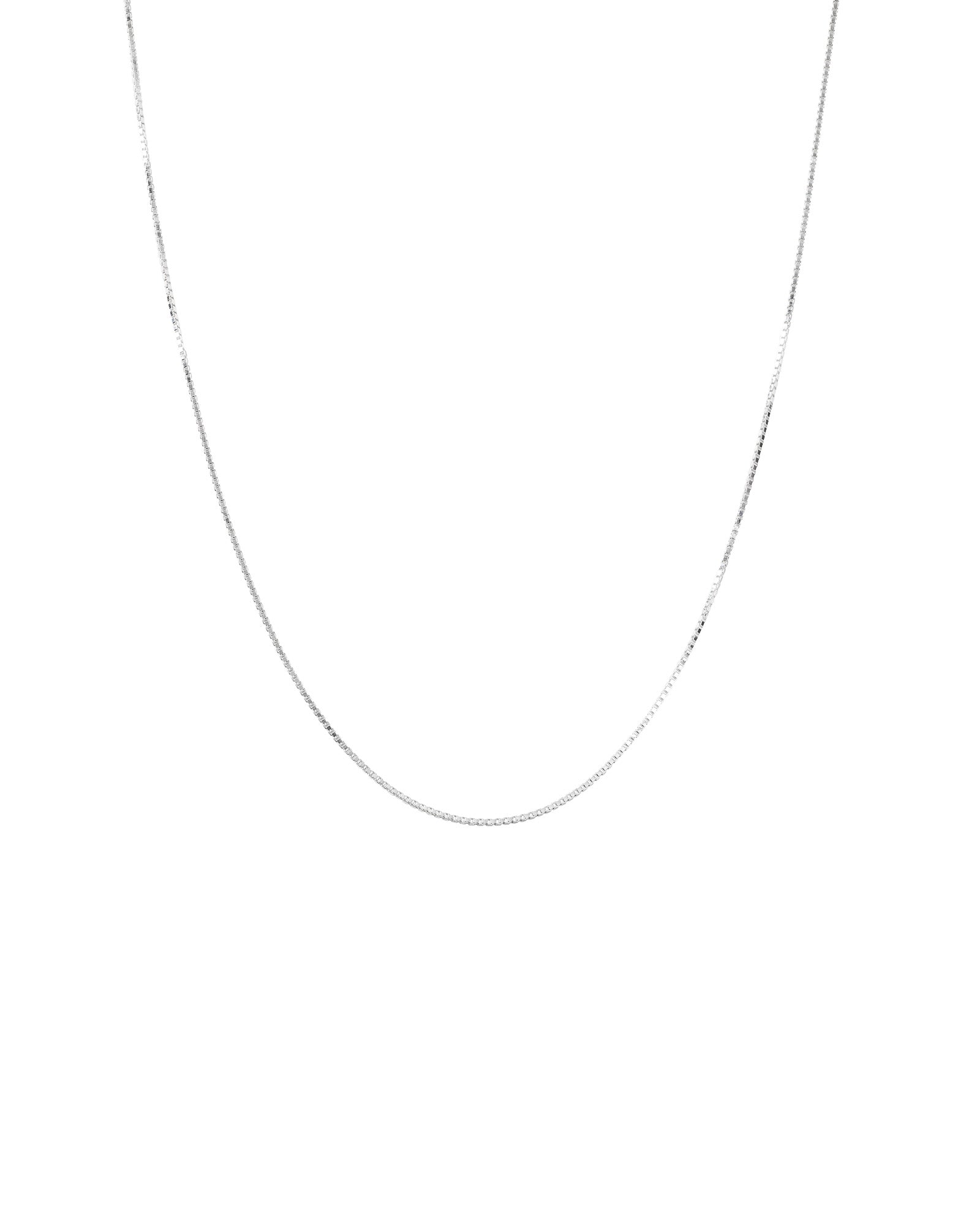 Halskette Short Box Chain - Silber