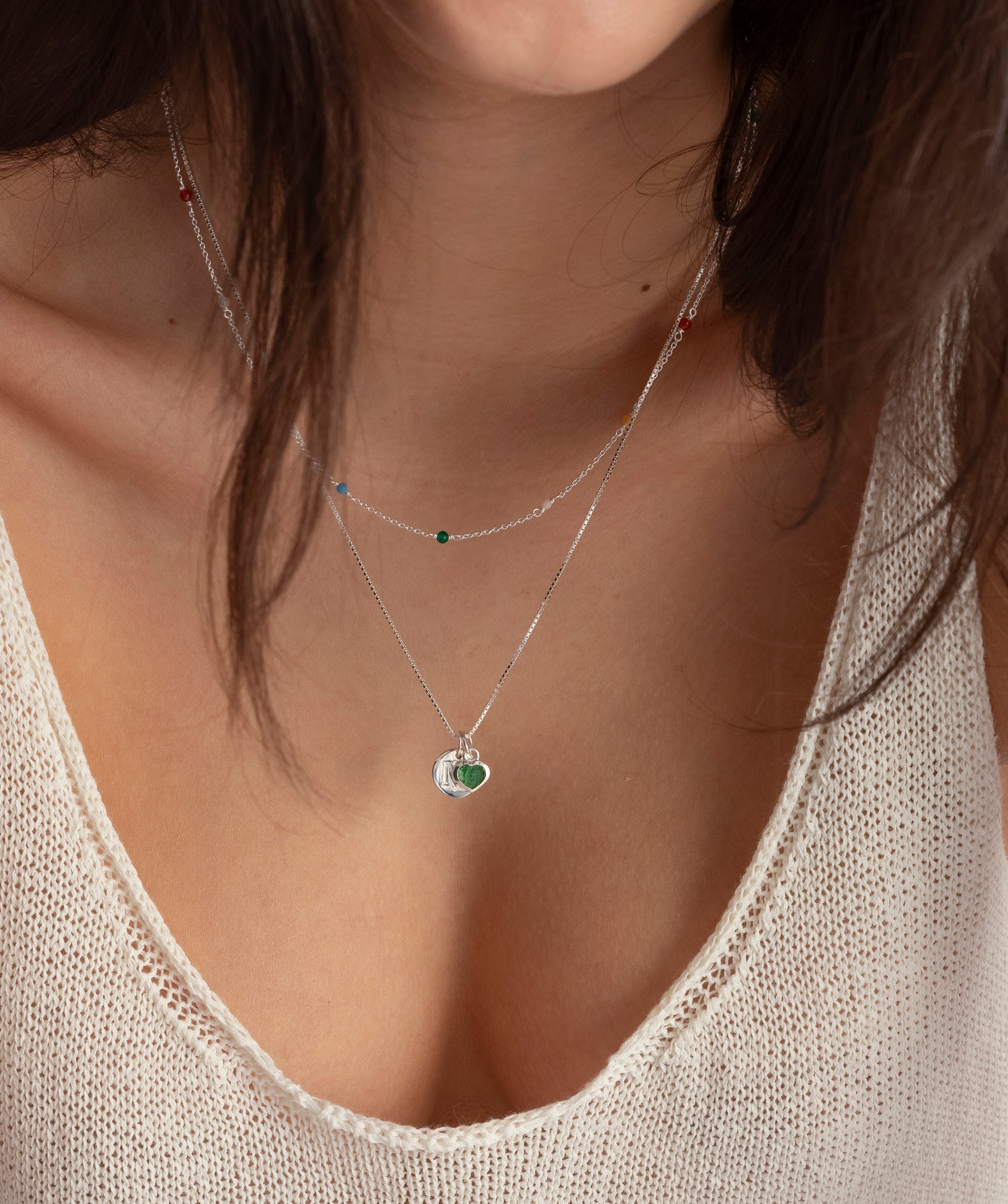 Anhänger Beloved Pendant Aventurin - silber