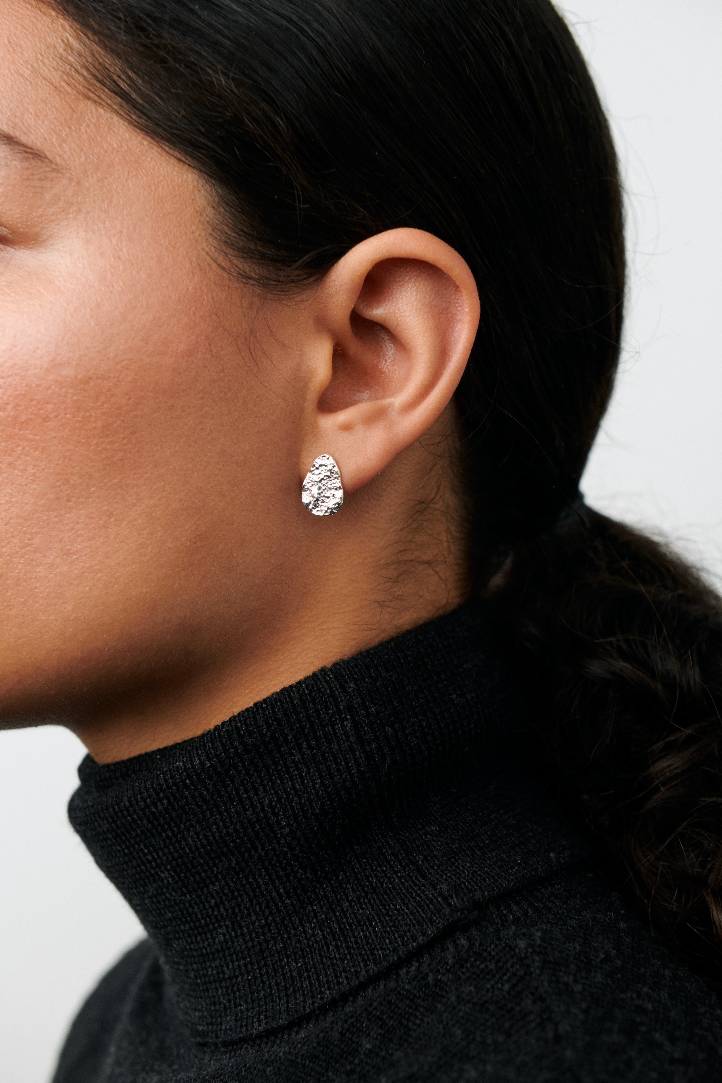 Nature Ohrstecker – silber