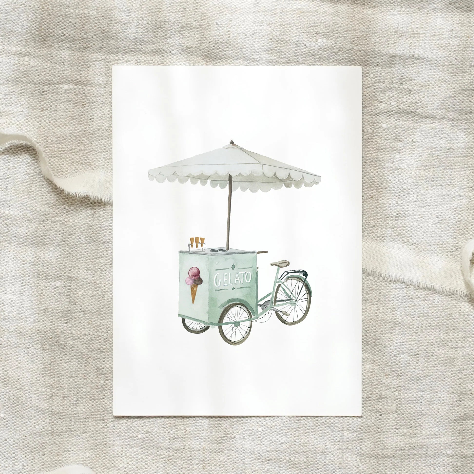 Postkarte - Gelato Bike