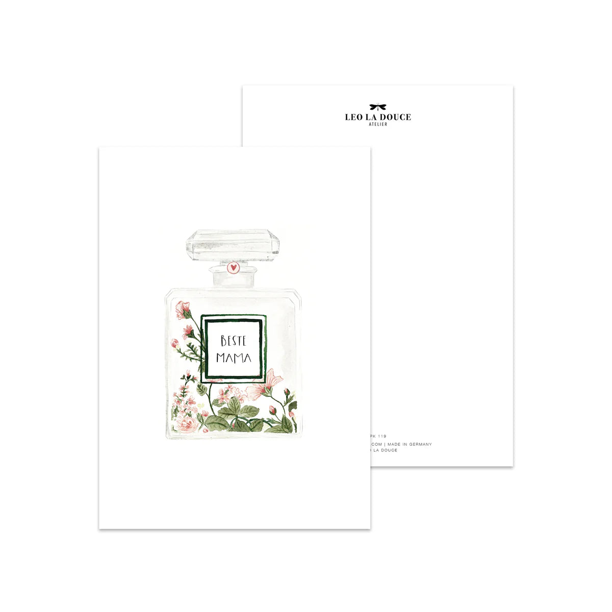 Postkarte - Beste Mama | Flacon