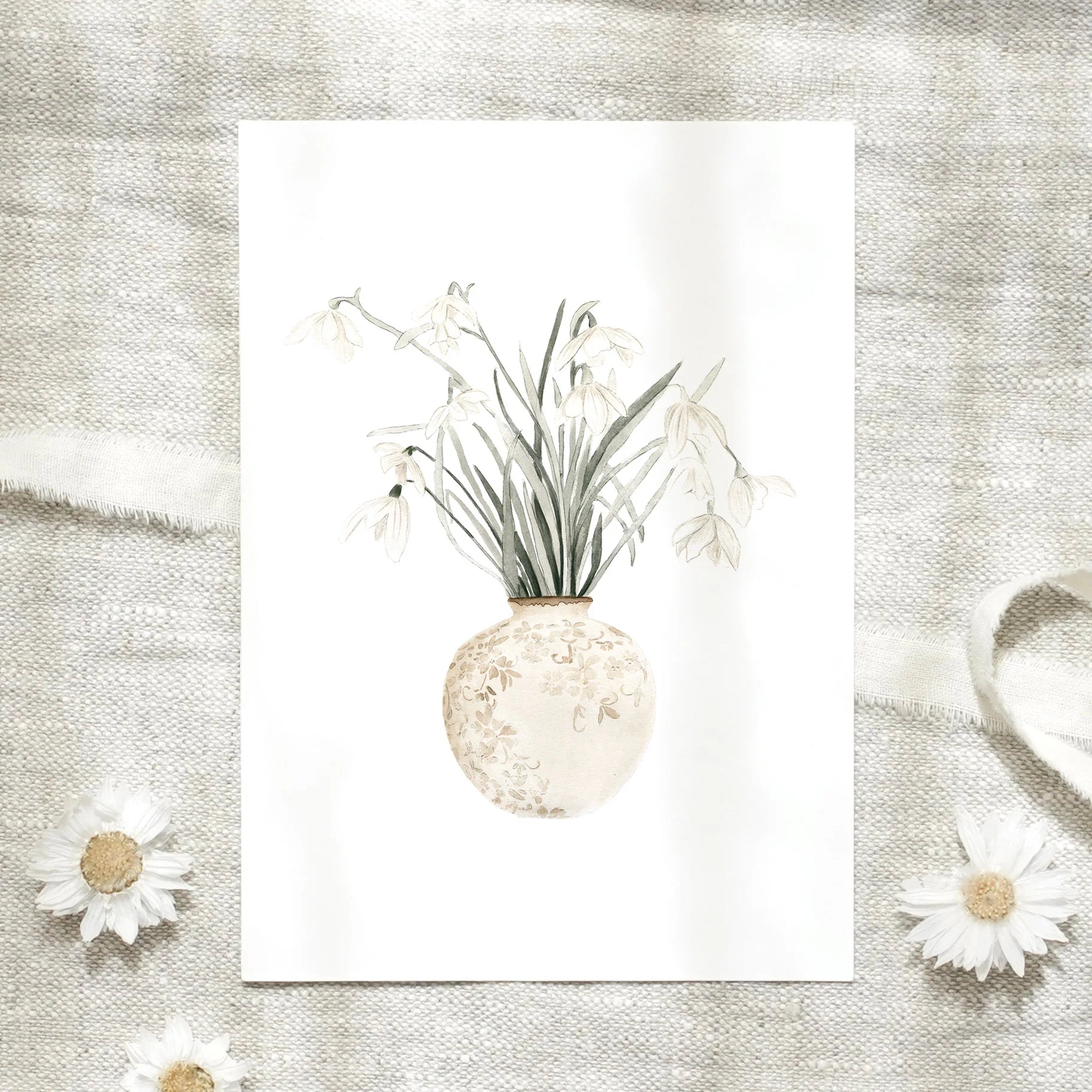 Postkarte - Schneeglöckchen