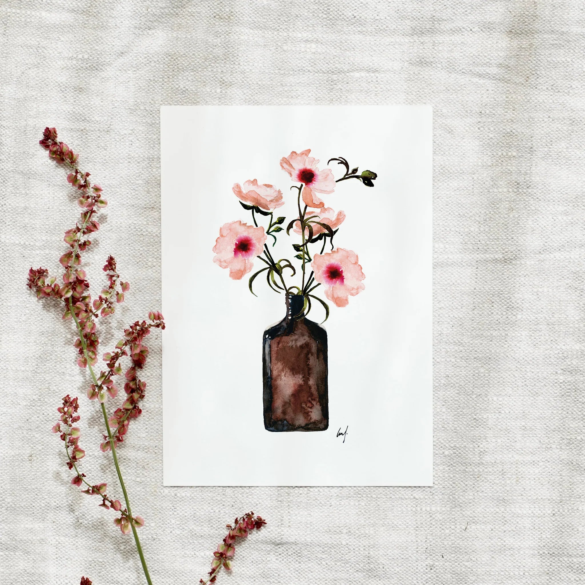 Postkarte - Anemone