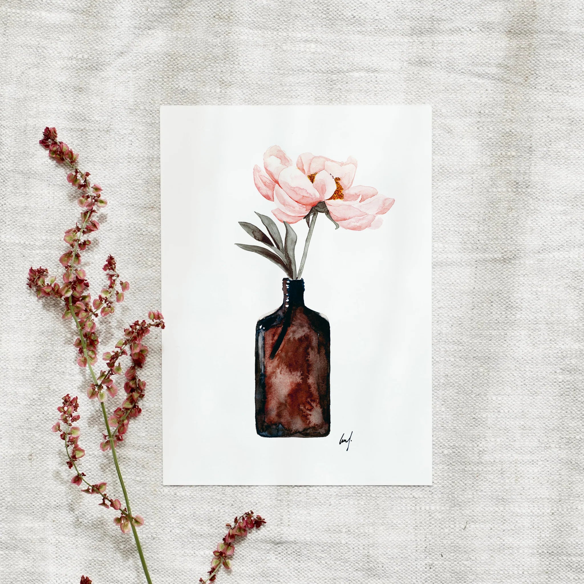 Postkarte - Coral Blossom