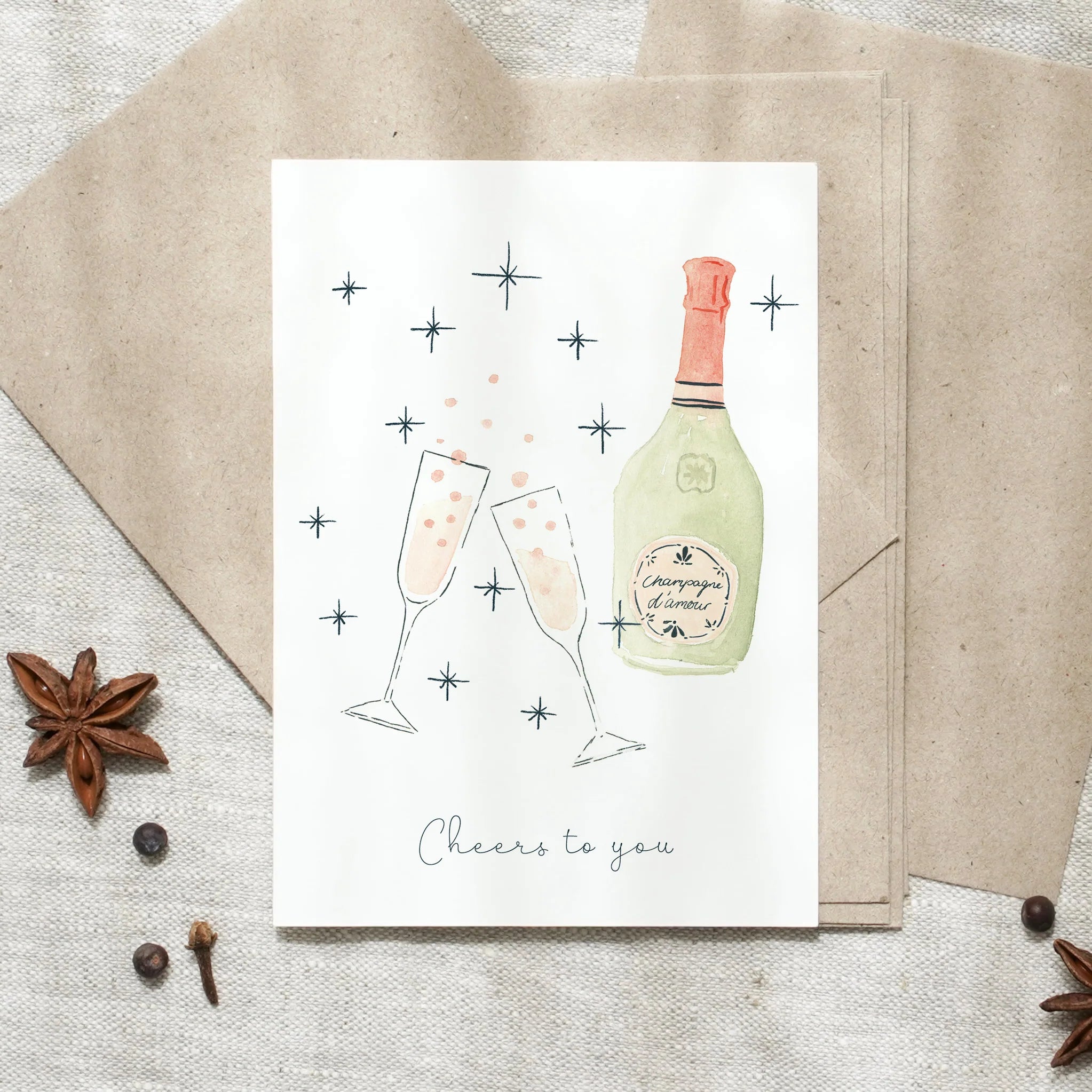 Postkarte - Sparkling Wishes