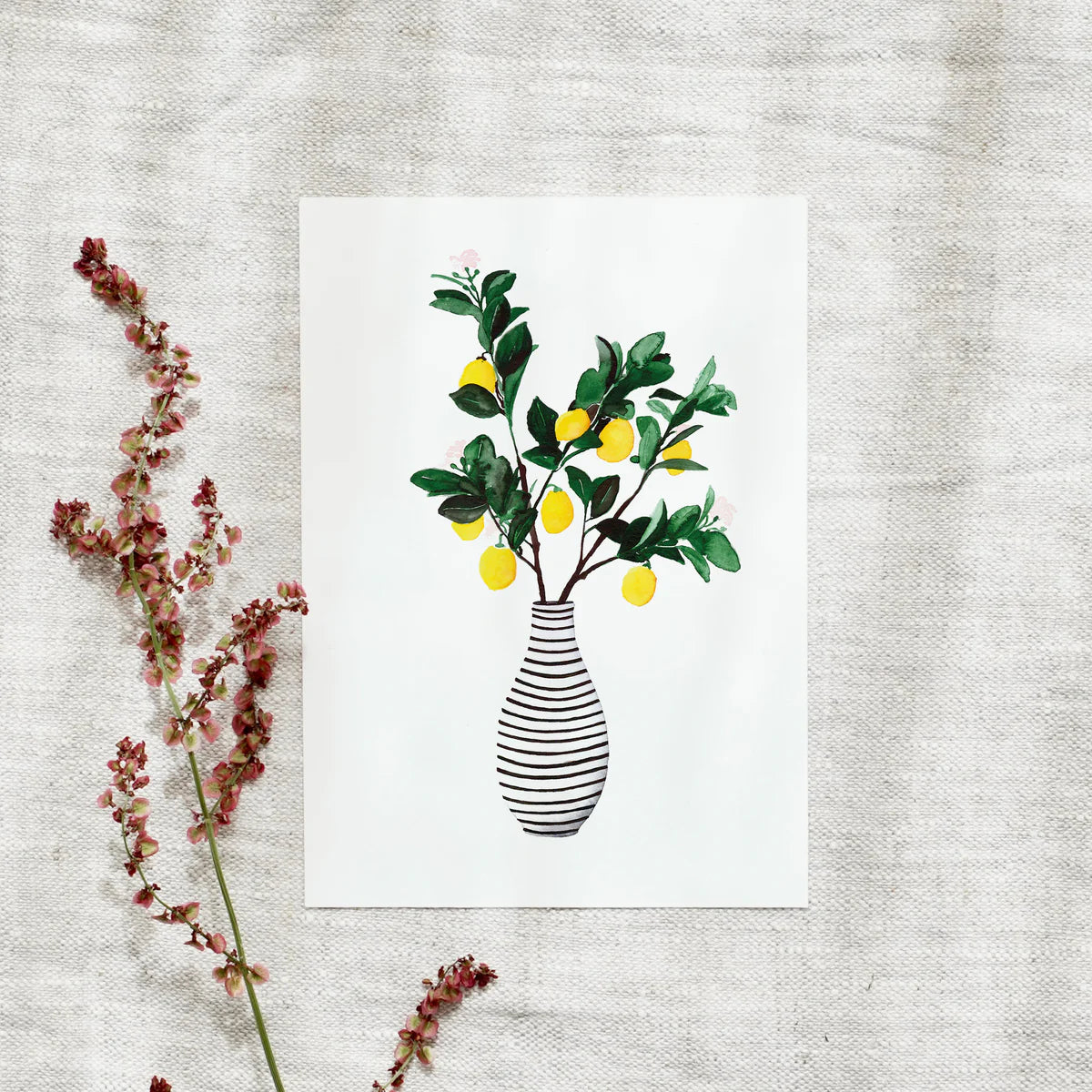 Postkarte - Lemon Vase