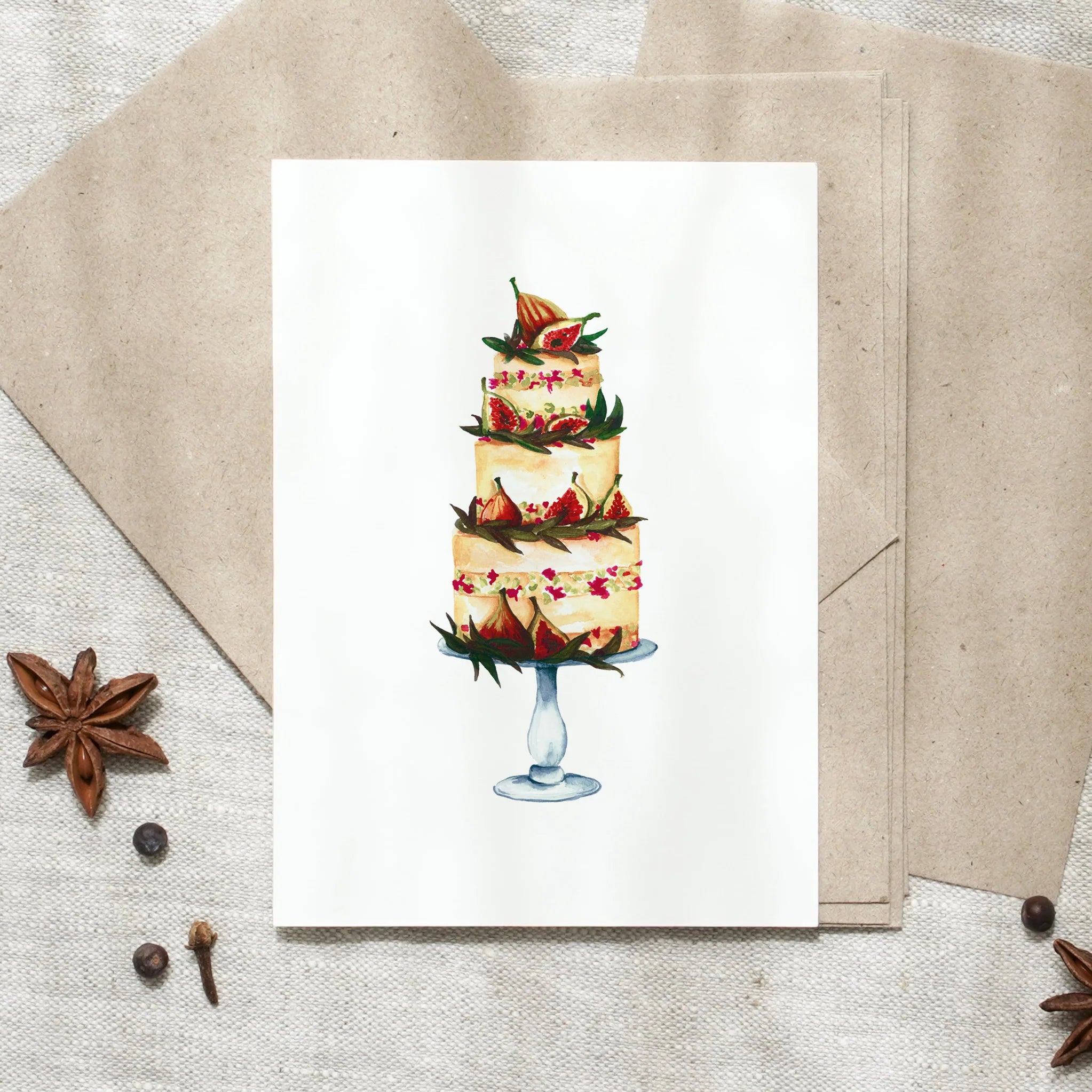 Postkarte - Fig tarte