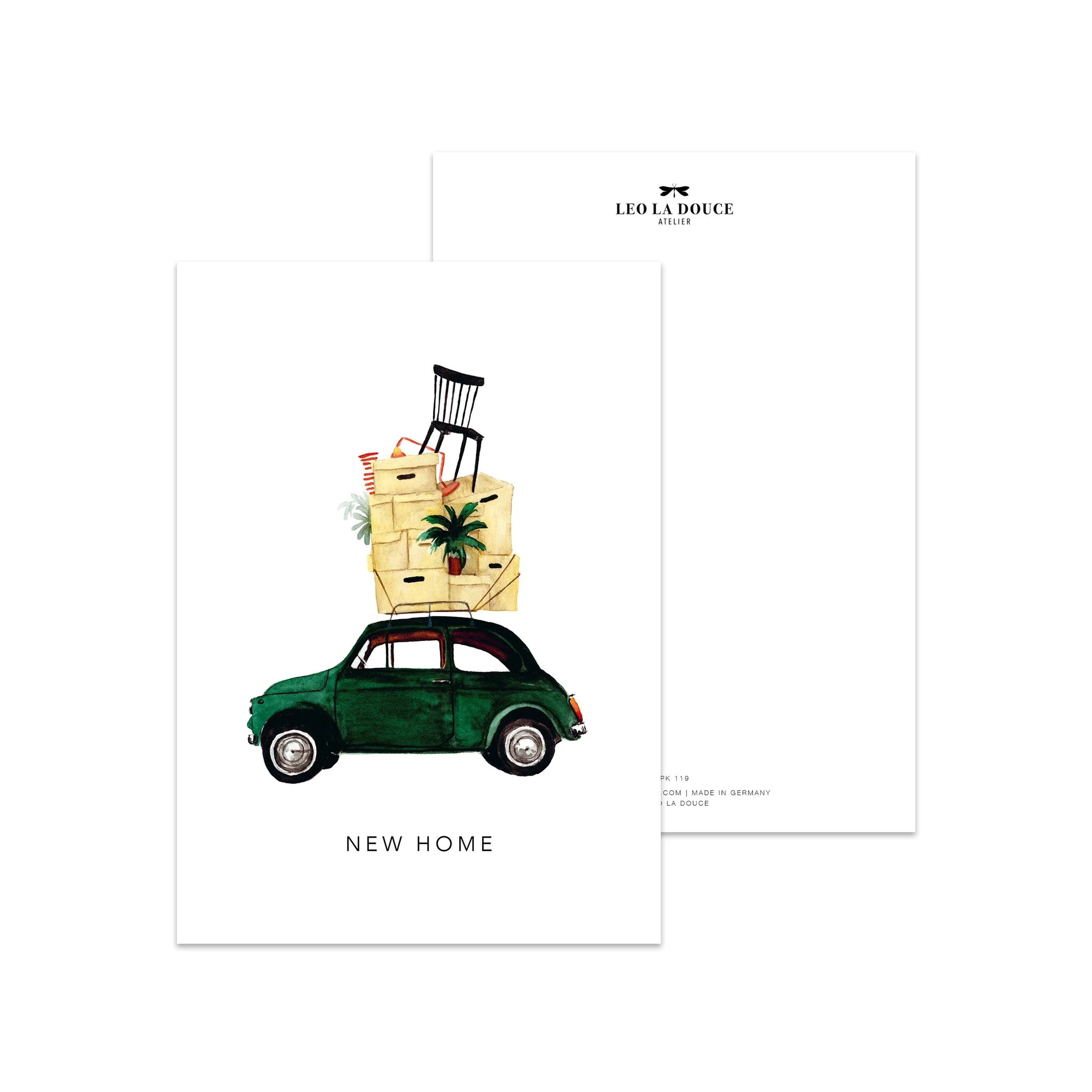 Postkarte - New Home