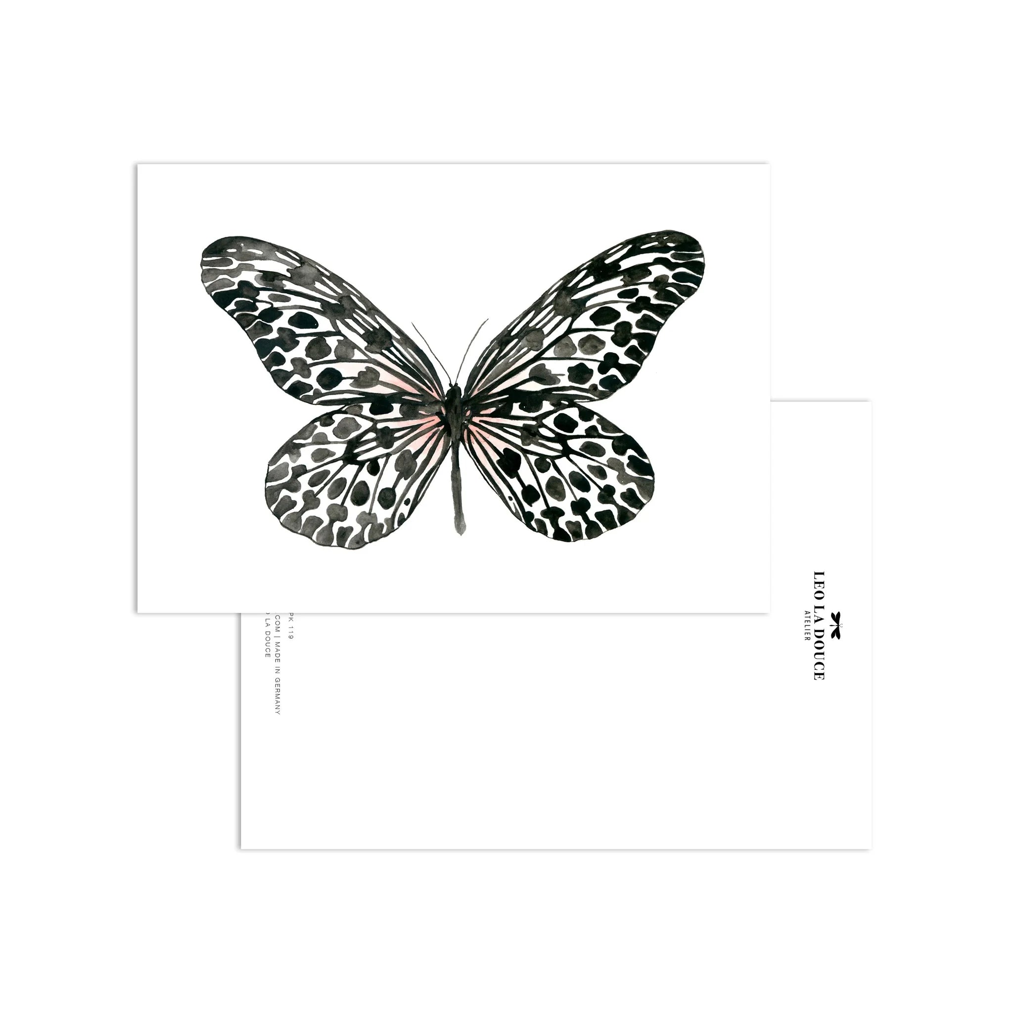 Postkarte - Black Butterfly