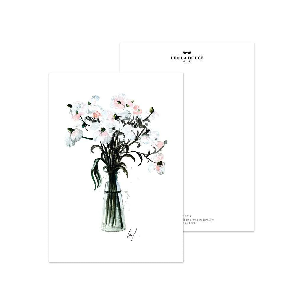 Postkarte - Pastel Flowers