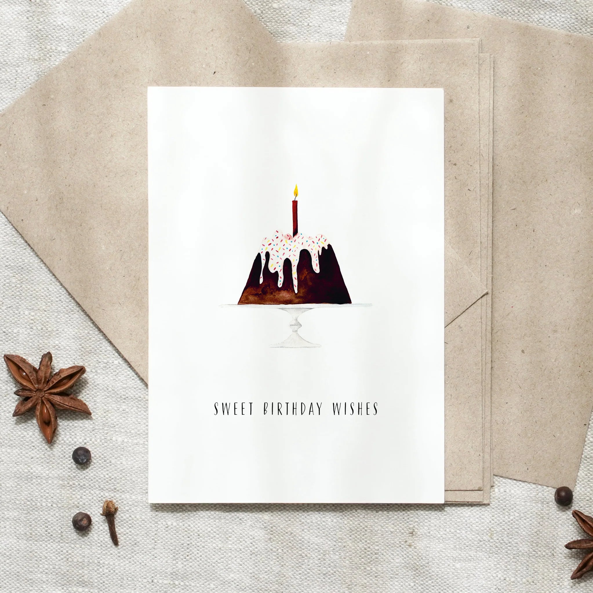 Postkarte - Sweet Birthday Wishes