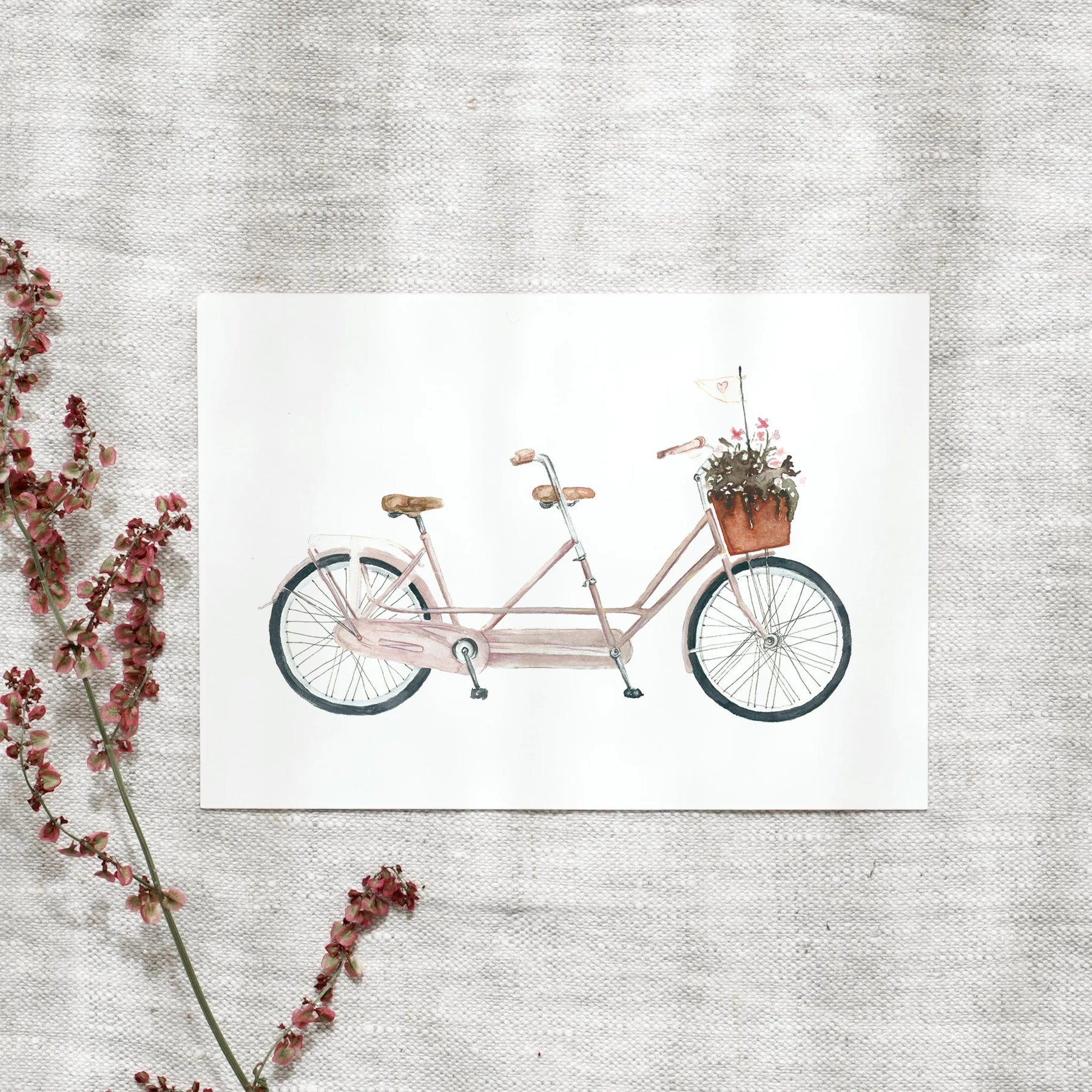 Postkarte - Tandem Love