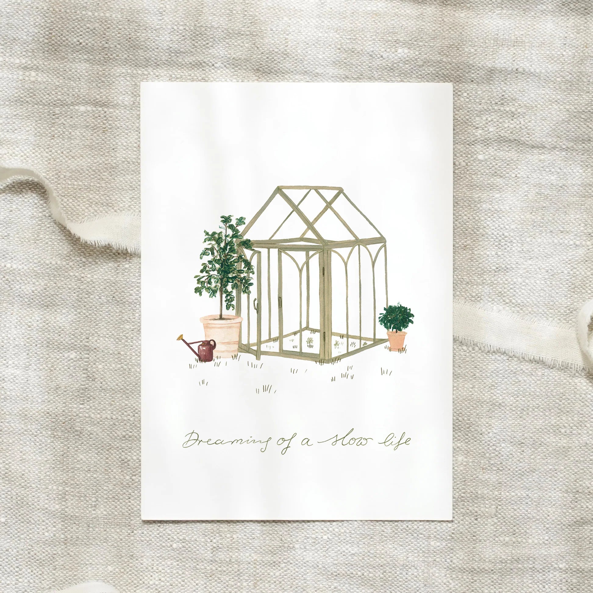 Postkarte - Gartenhaus
