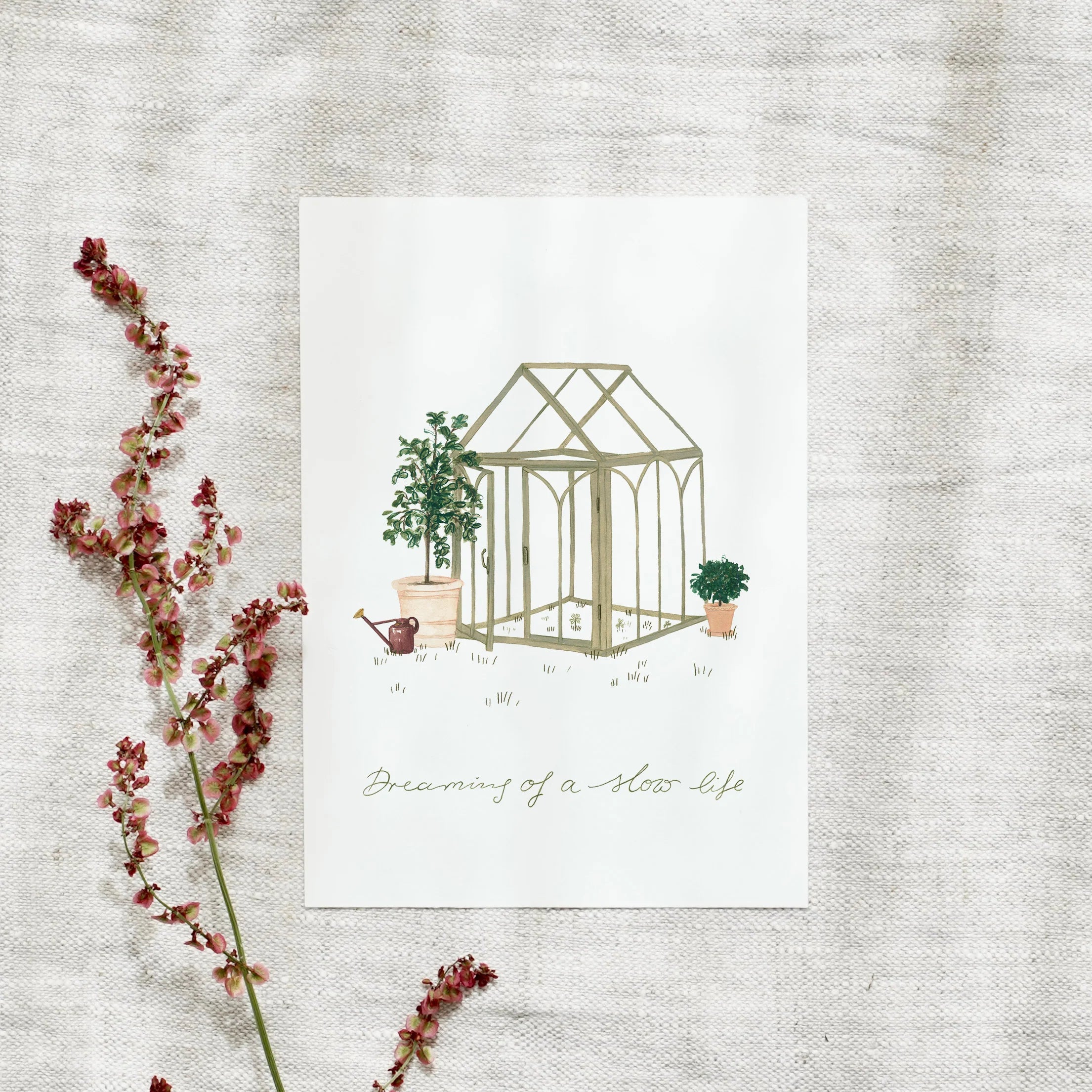 Postkarte - Gartenhaus