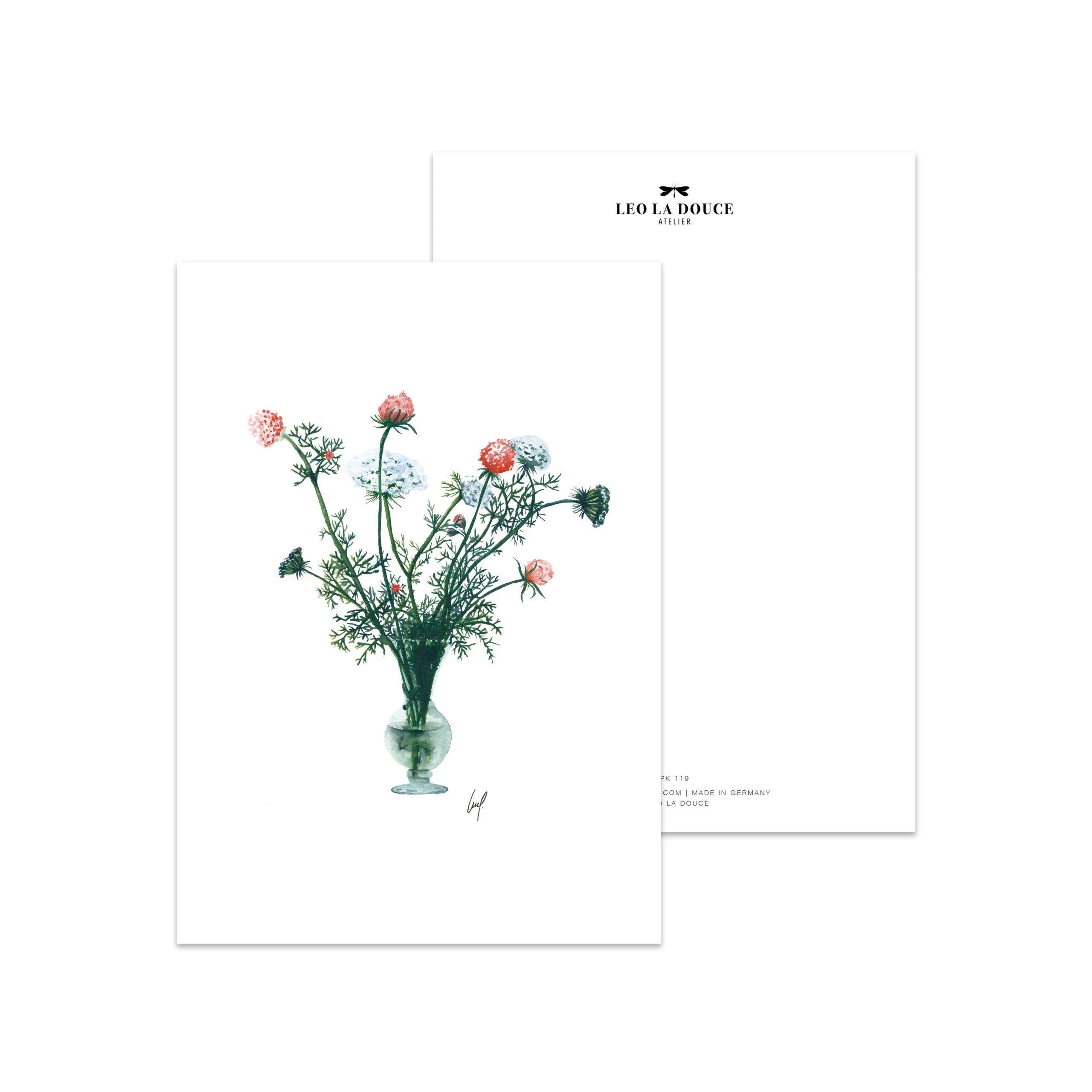 Postkarte - Delicate Flowers