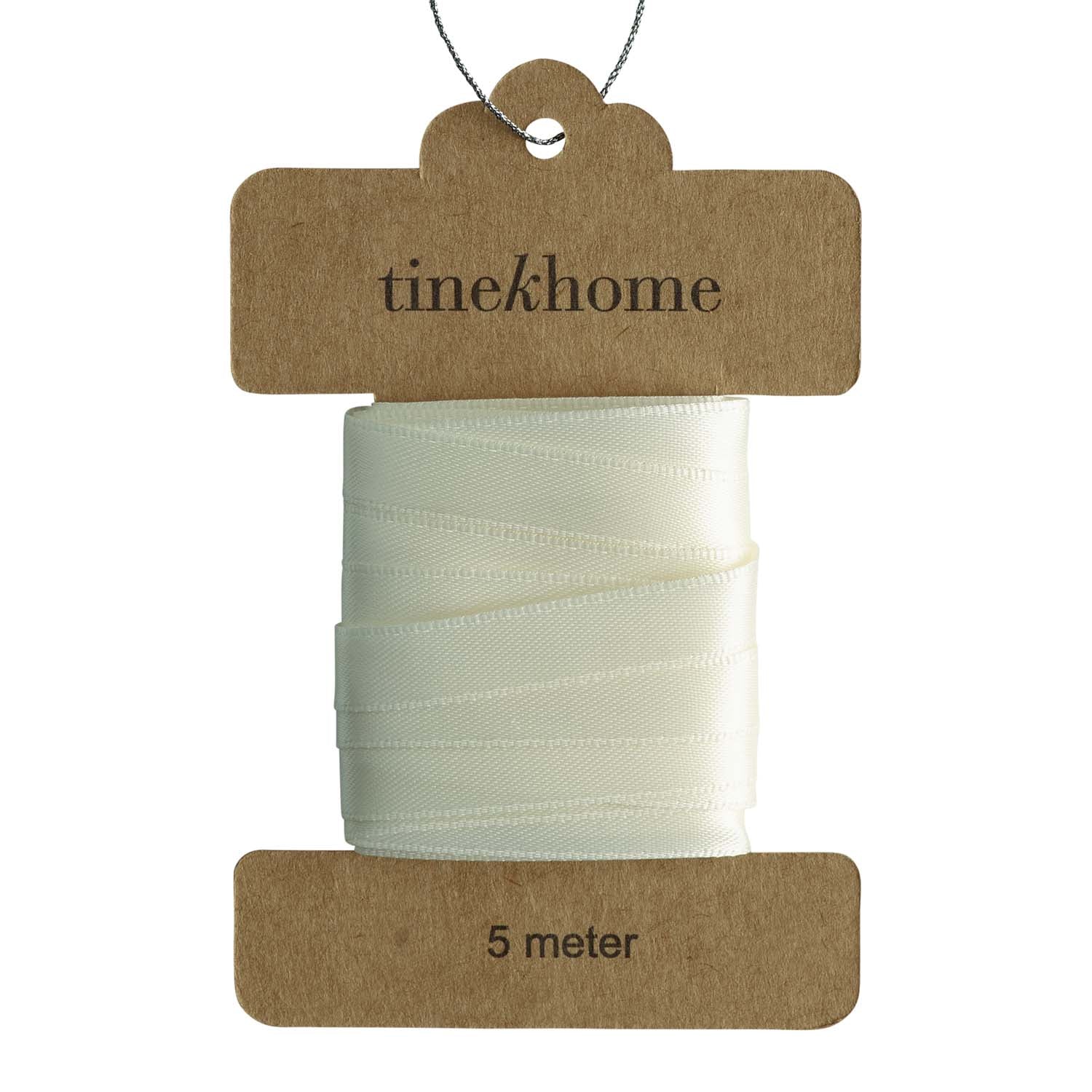 Geschenkband aus Satin Creme - 1 cm x 5 m
