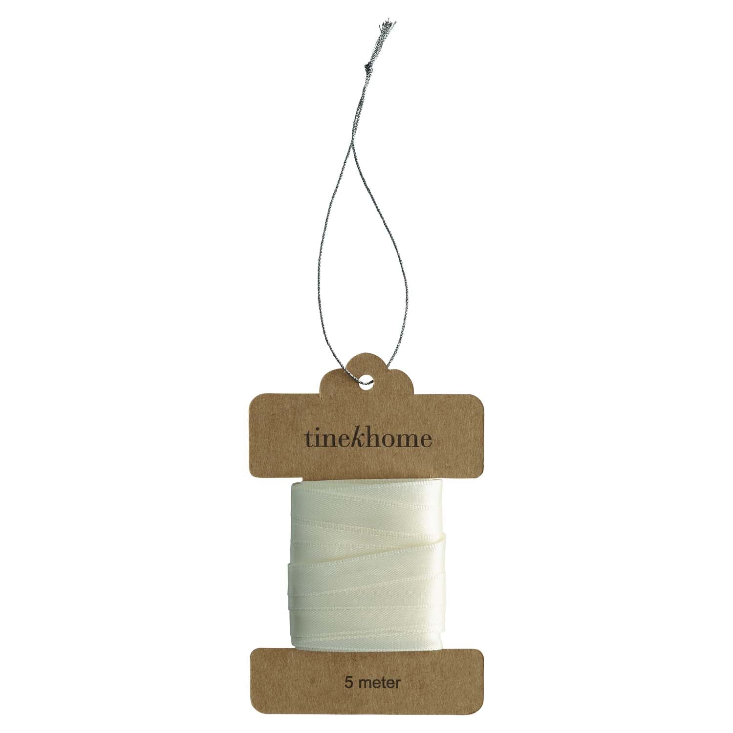 Geschenkband aus Satin Creme - 1 cm x 5 m