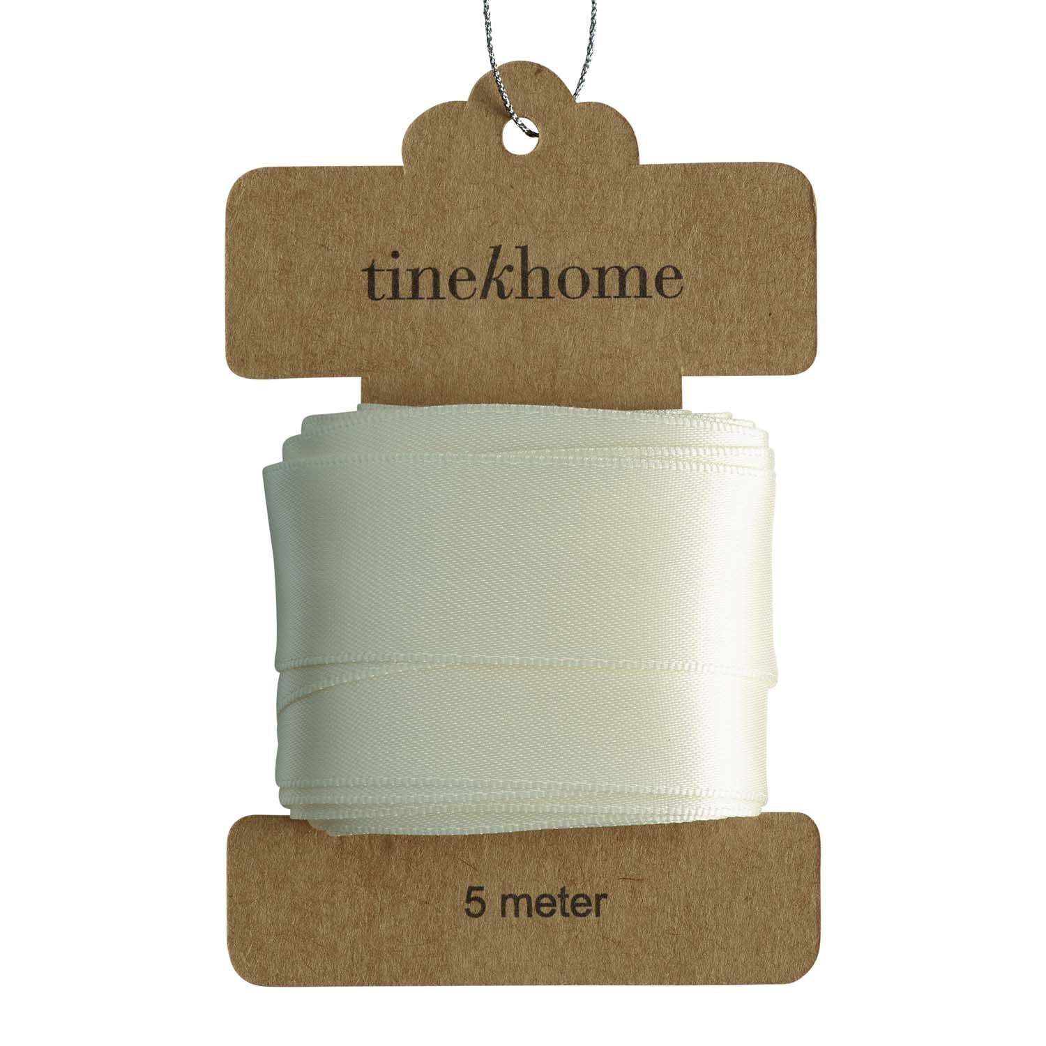 Geschenkband aus Satin Creme - 2,5 cm x 5 m