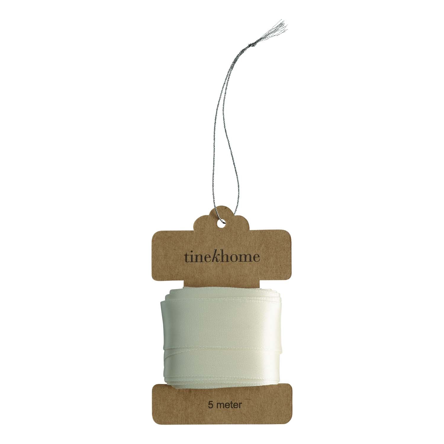Geschenkband aus Satin Creme - 2,5 cm x 5 m