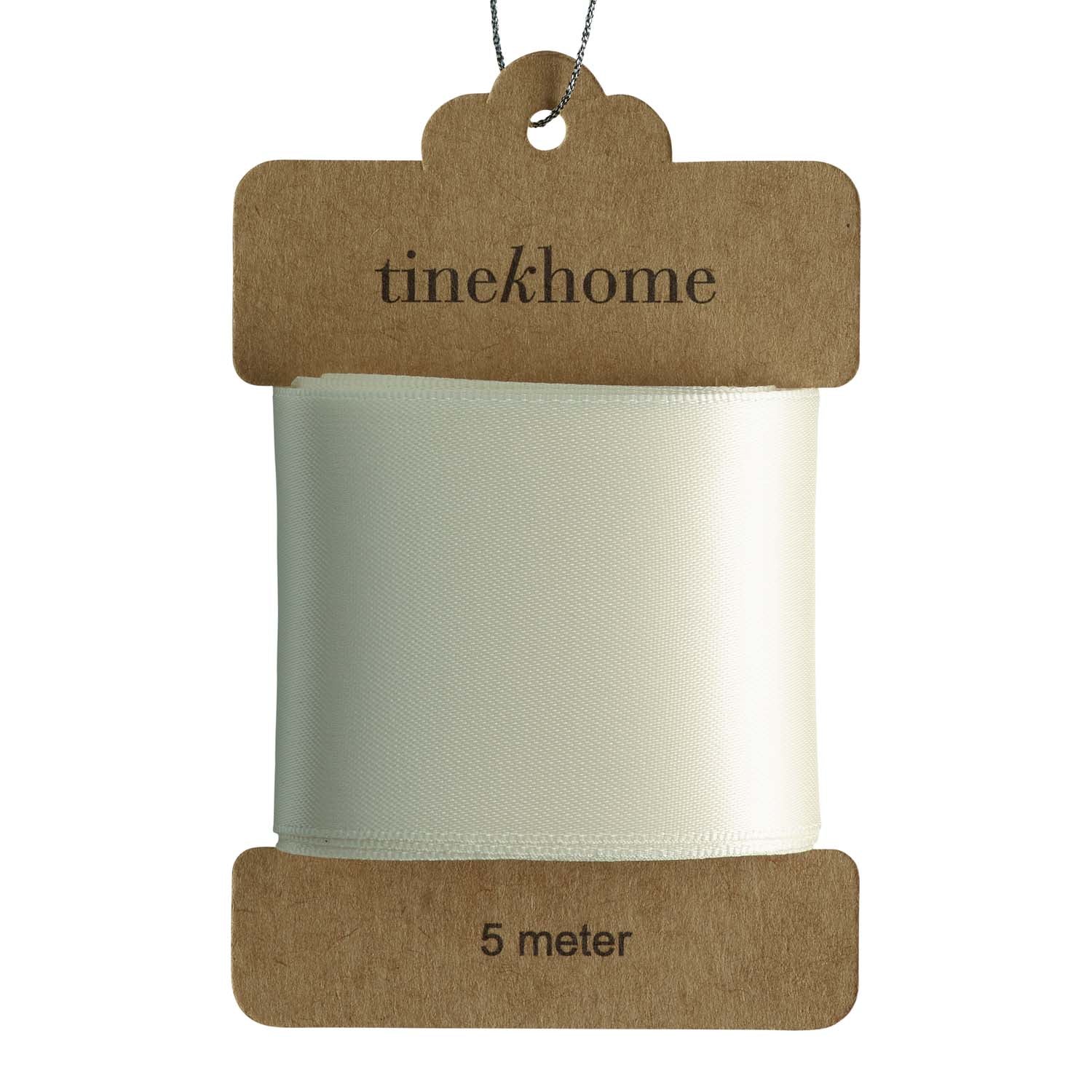 Geschenkband aus Satin Creme - 5 cm x 5 m