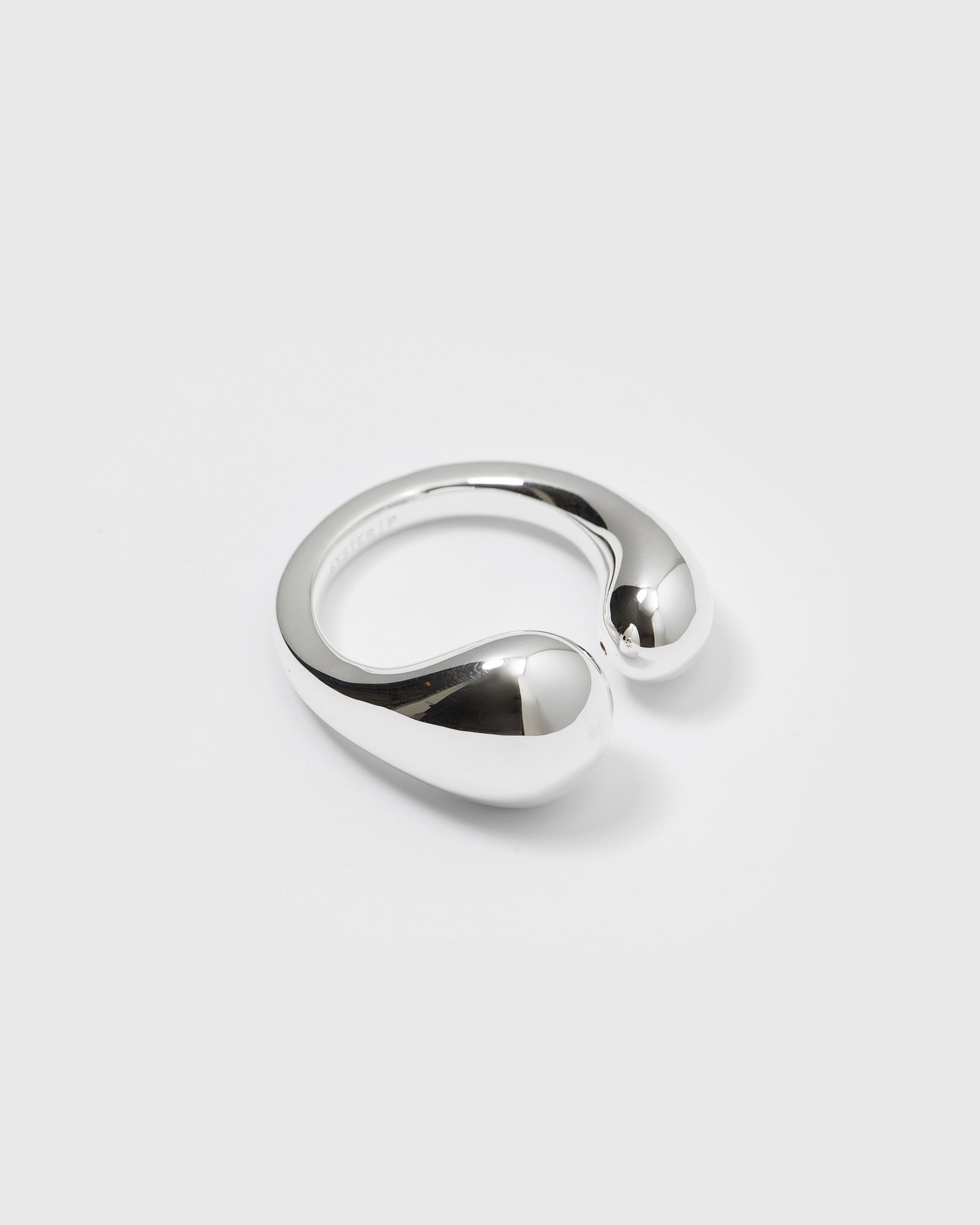Ring Bolded Drops - silber