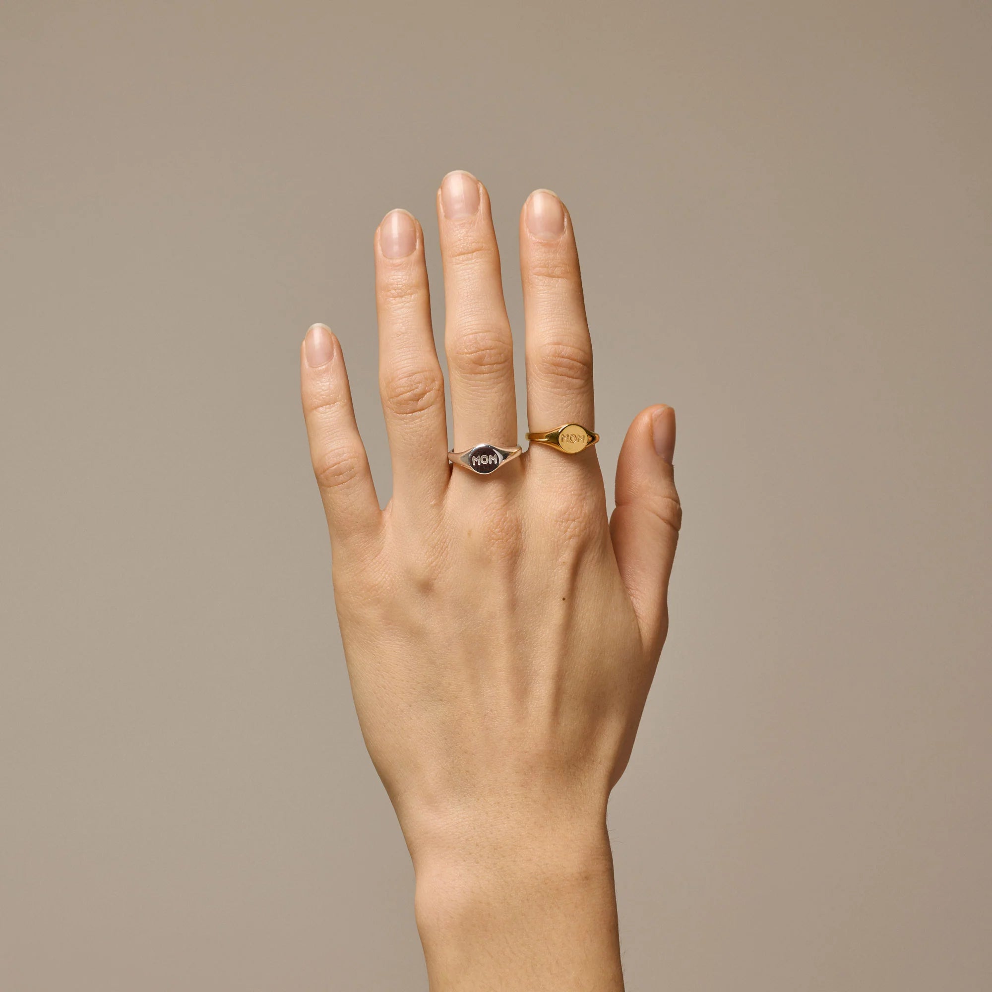 Ring Mom Signet - silber