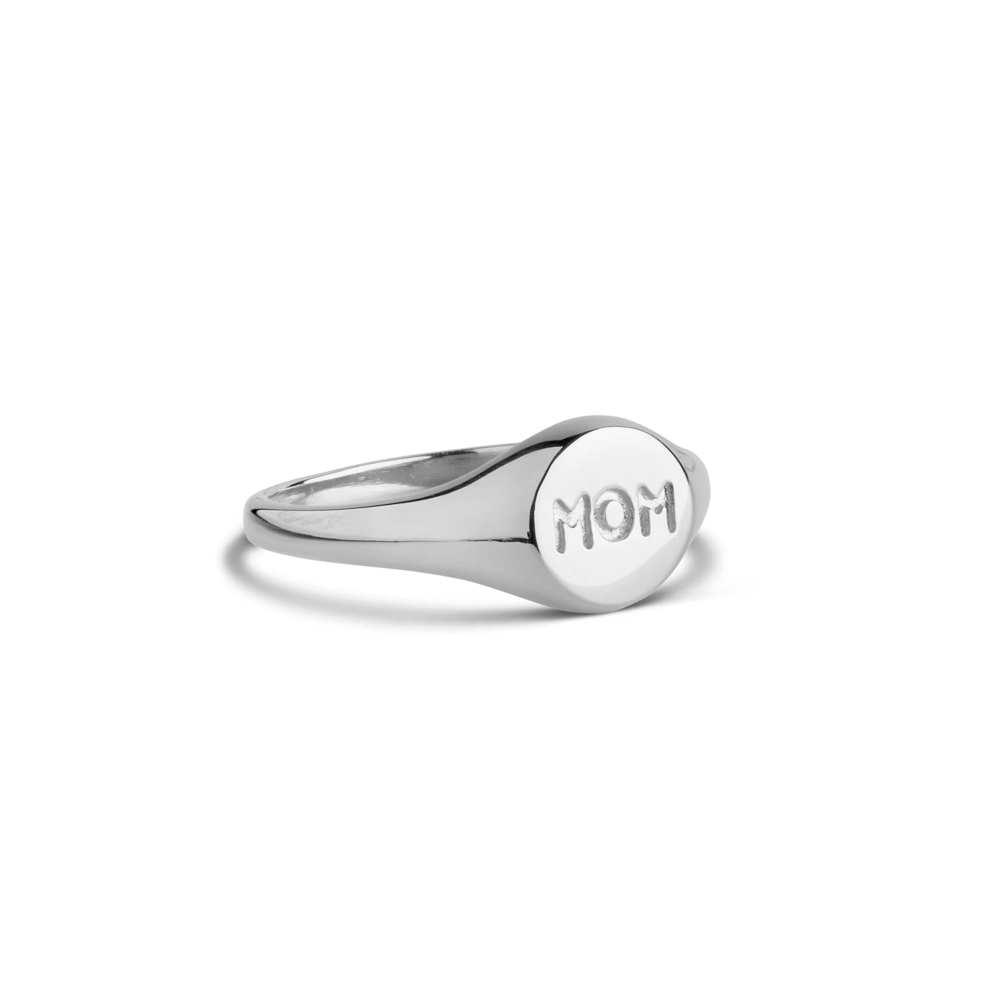 Ring Mom Signet - silber