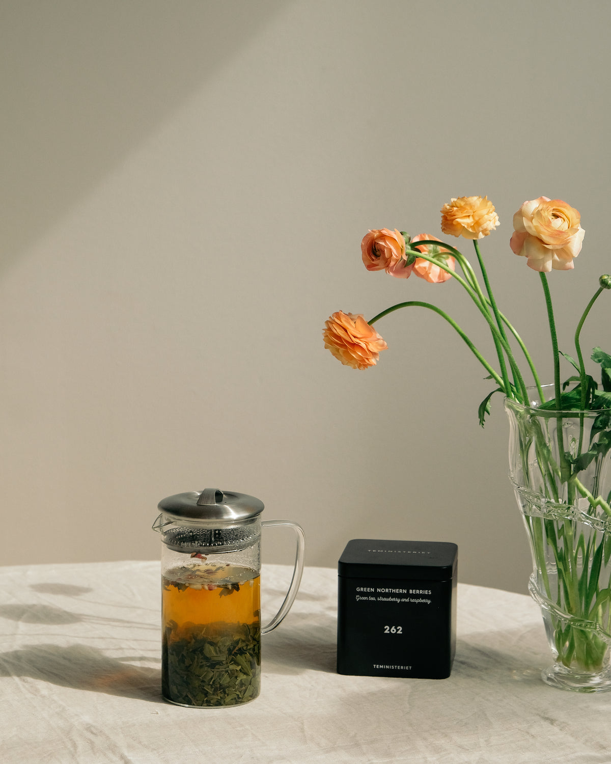 Glas-Teebereiter mit Edelstahlfilter (0,6 L)