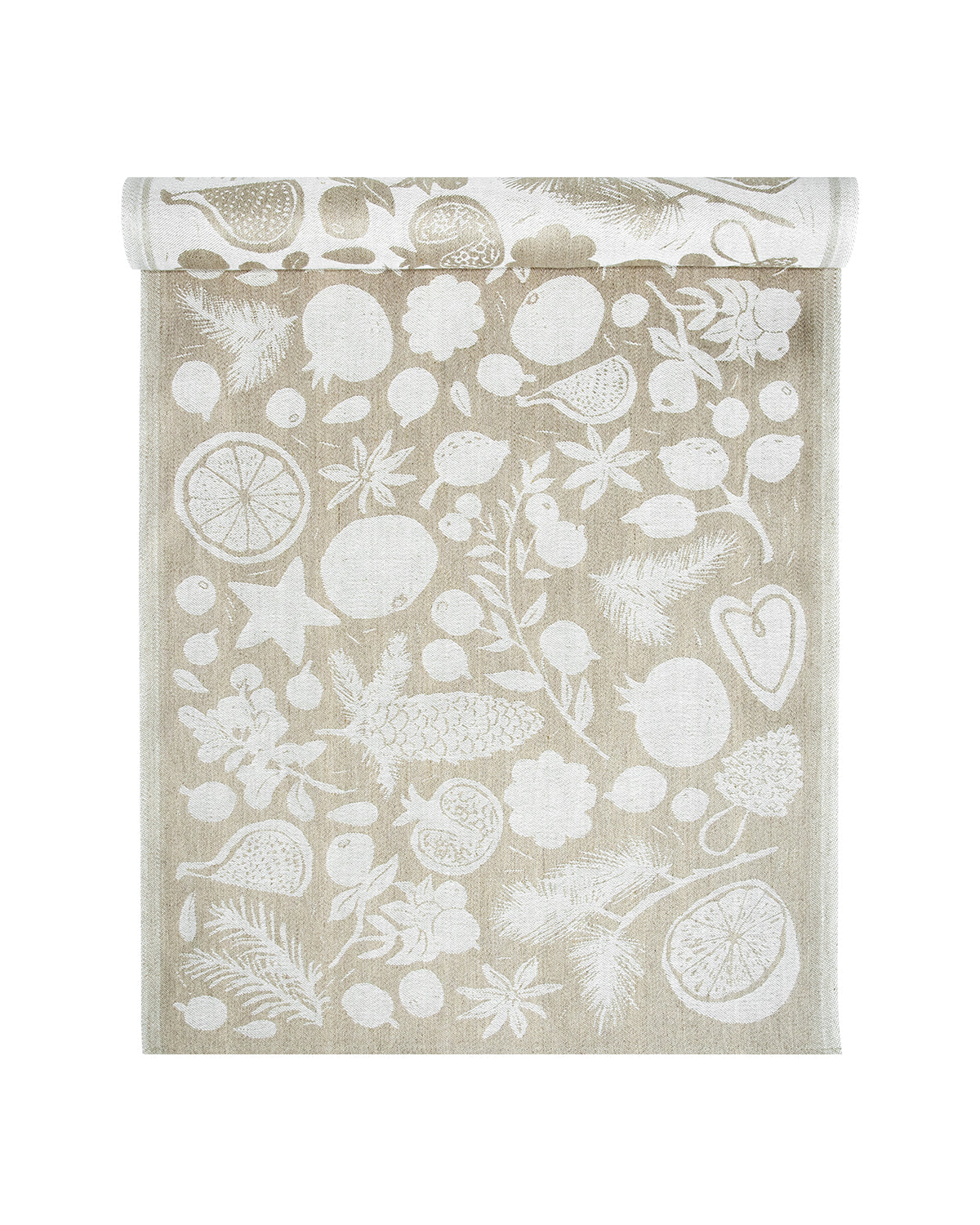 Tischläufer Talven Tuoksut - linen-white