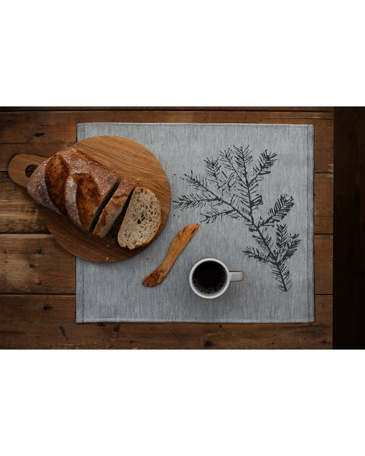 Tischset Havu - white-black