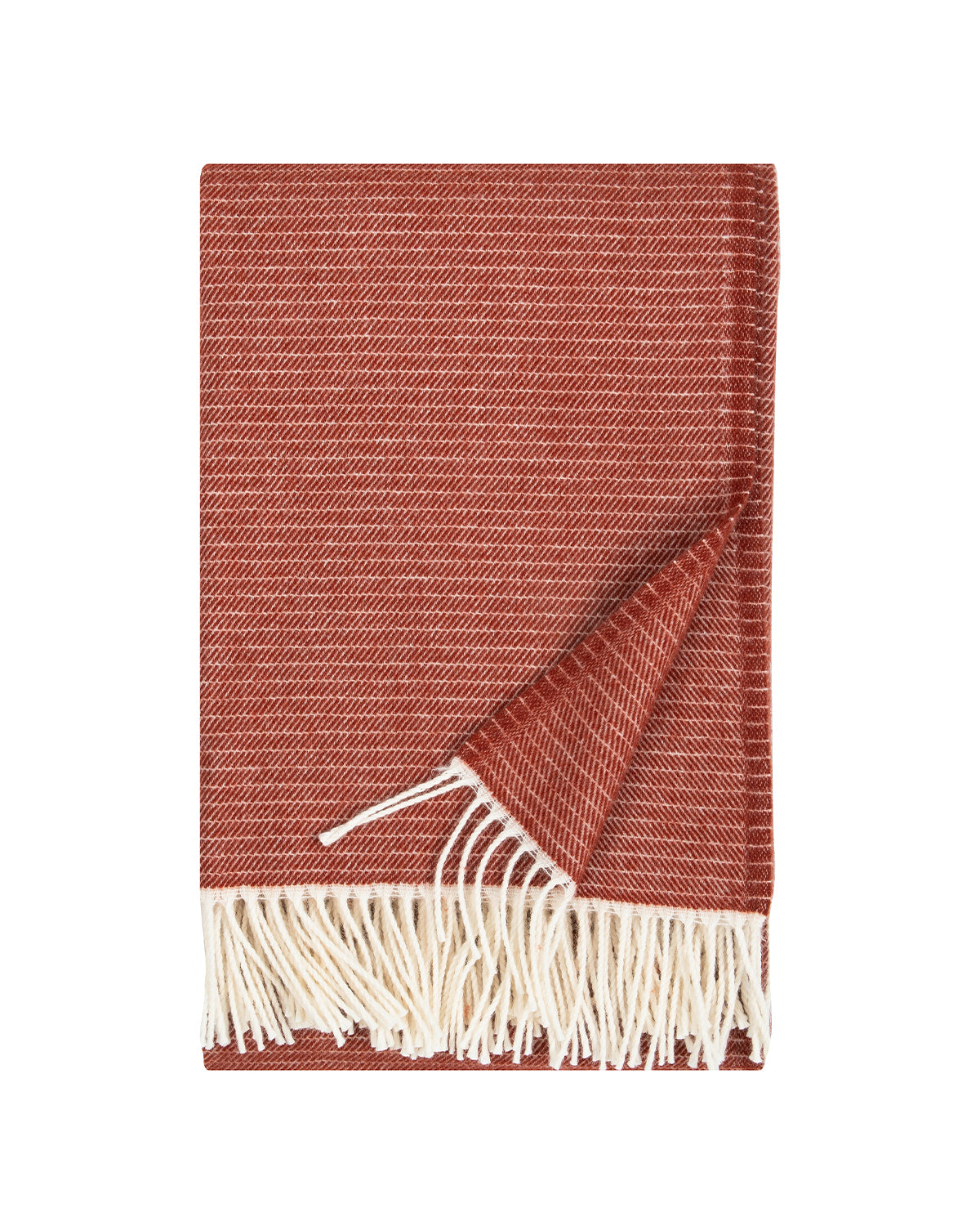 Wolldecke Lepo - white-cinnamon