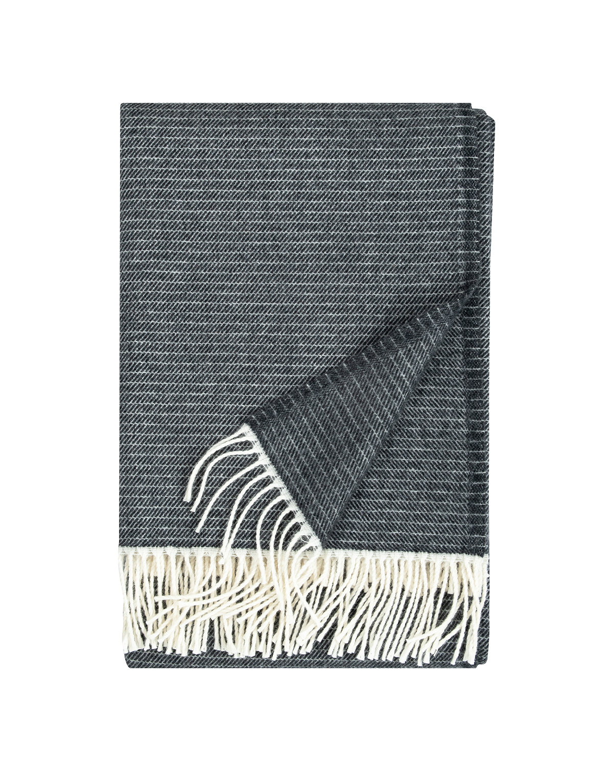 Wolldecke Lepo - white-black