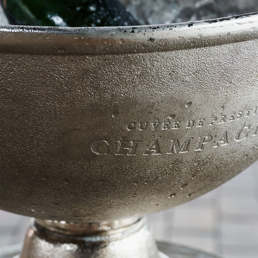 Weinkühler Champtub - brushed silver