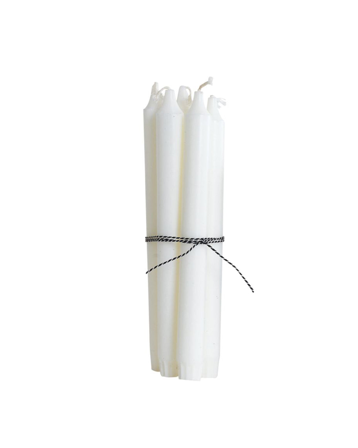Stabkerzen 10er Set - weiß