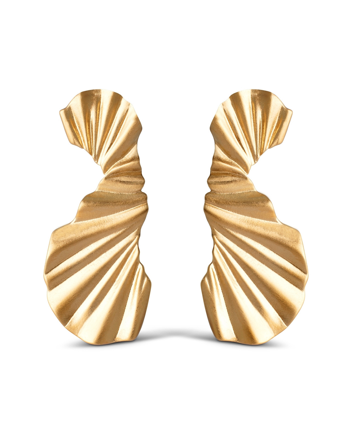 Ohrstecker Big Wave - gold