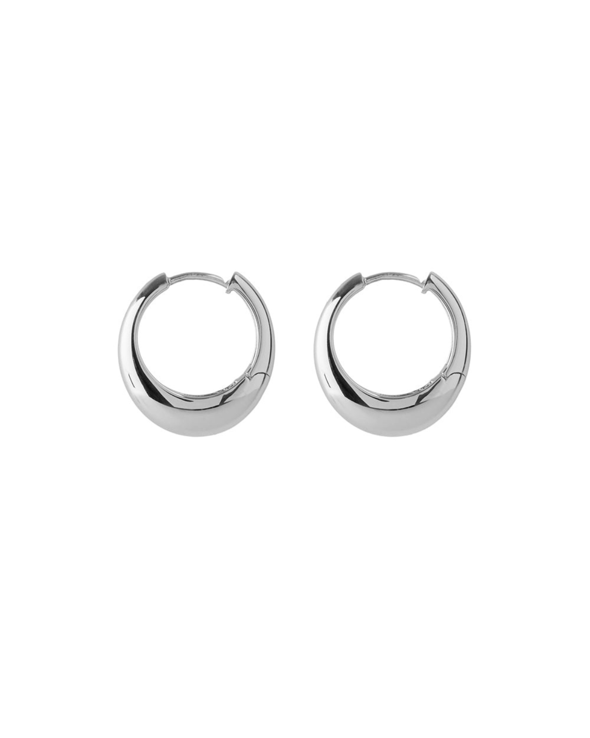 Ohrringe Globe Huggies - silber