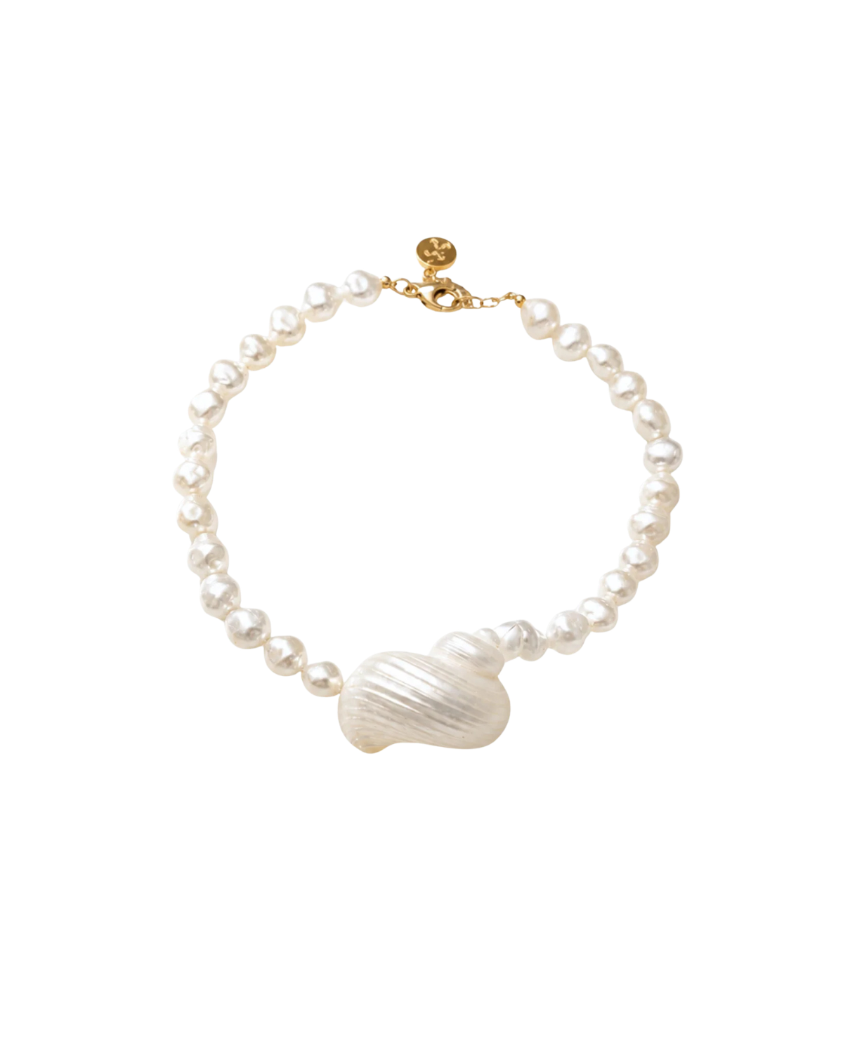 Halskette Bold Shell - Off-White