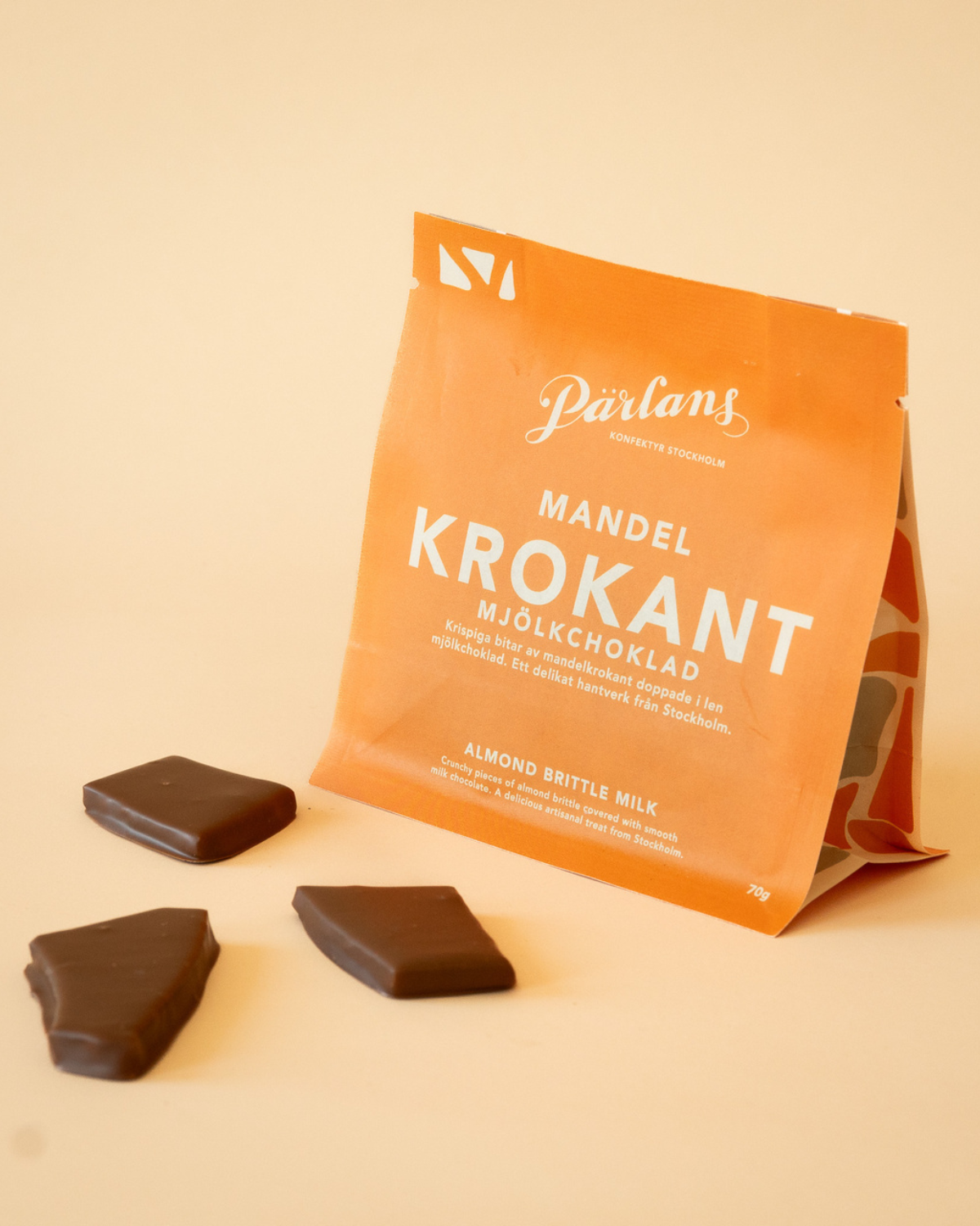 Mandel Krokant Brittle Bag - Milchschokolade 70 g