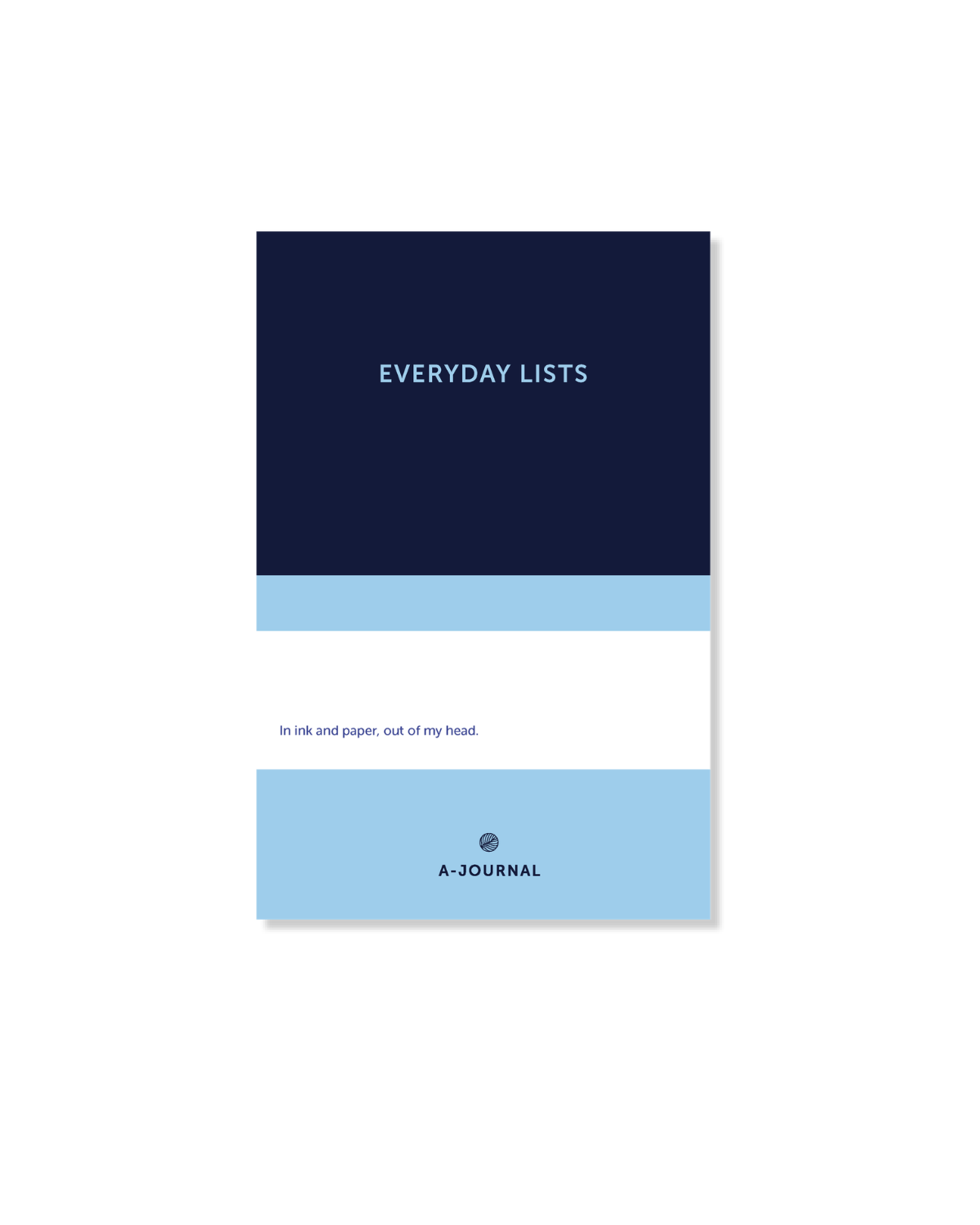 Notizblock Everyday List - Dunkelblau/Hellblau