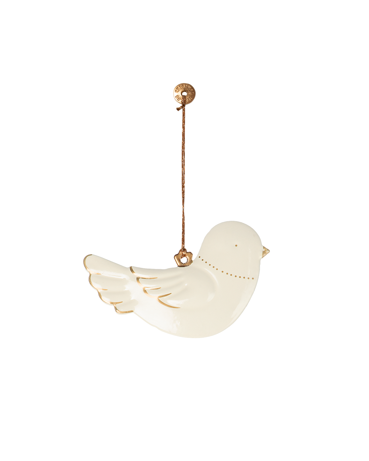 Metallornament Vogel – Weiß